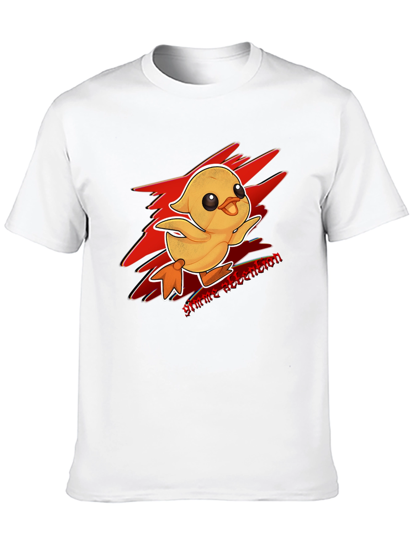 Gimme Attention Duckling Graphic Tee - Black Cotton T-Shirt
