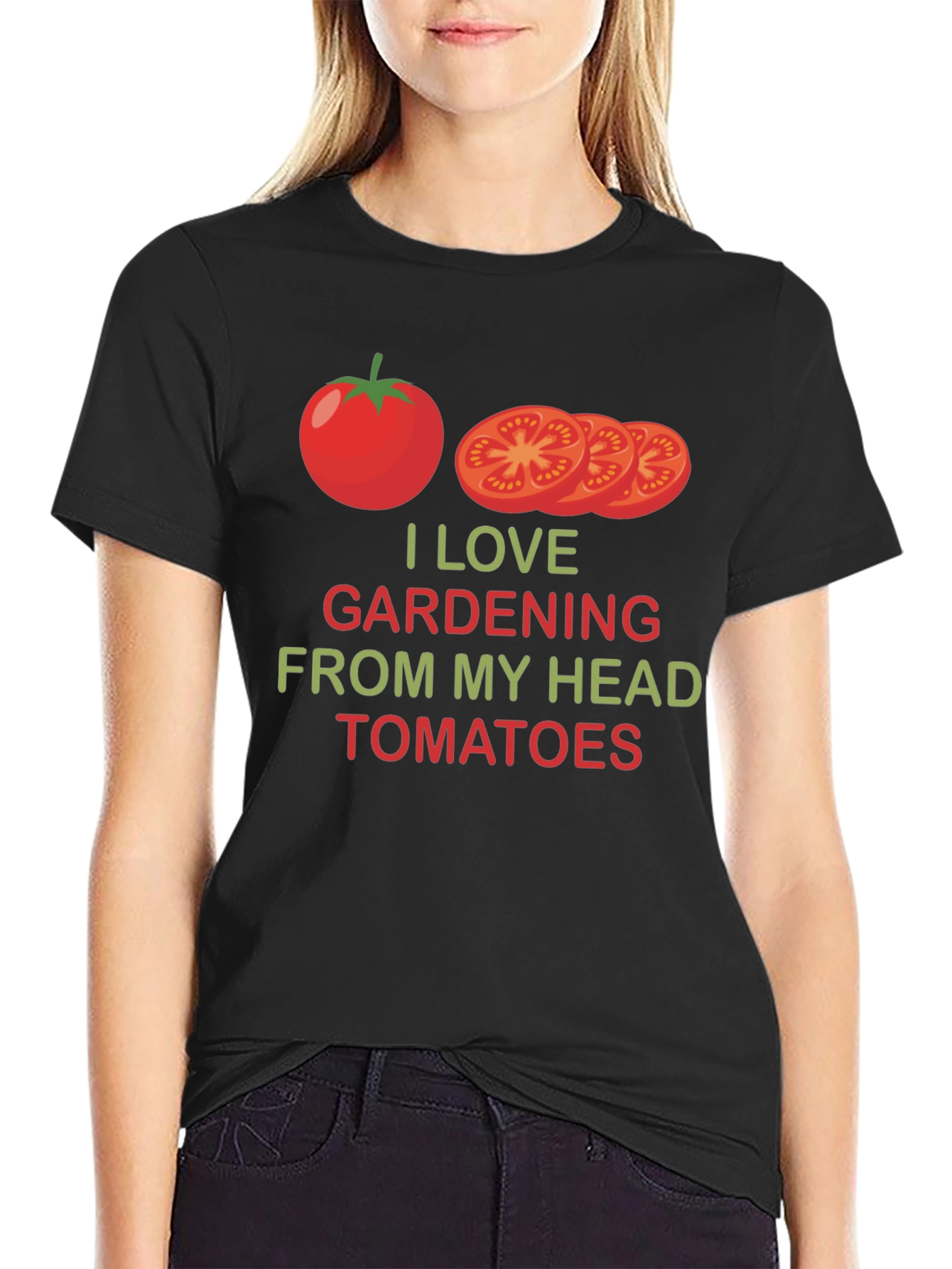 I Love Gardening From My Head Tomatoes T-Shirt