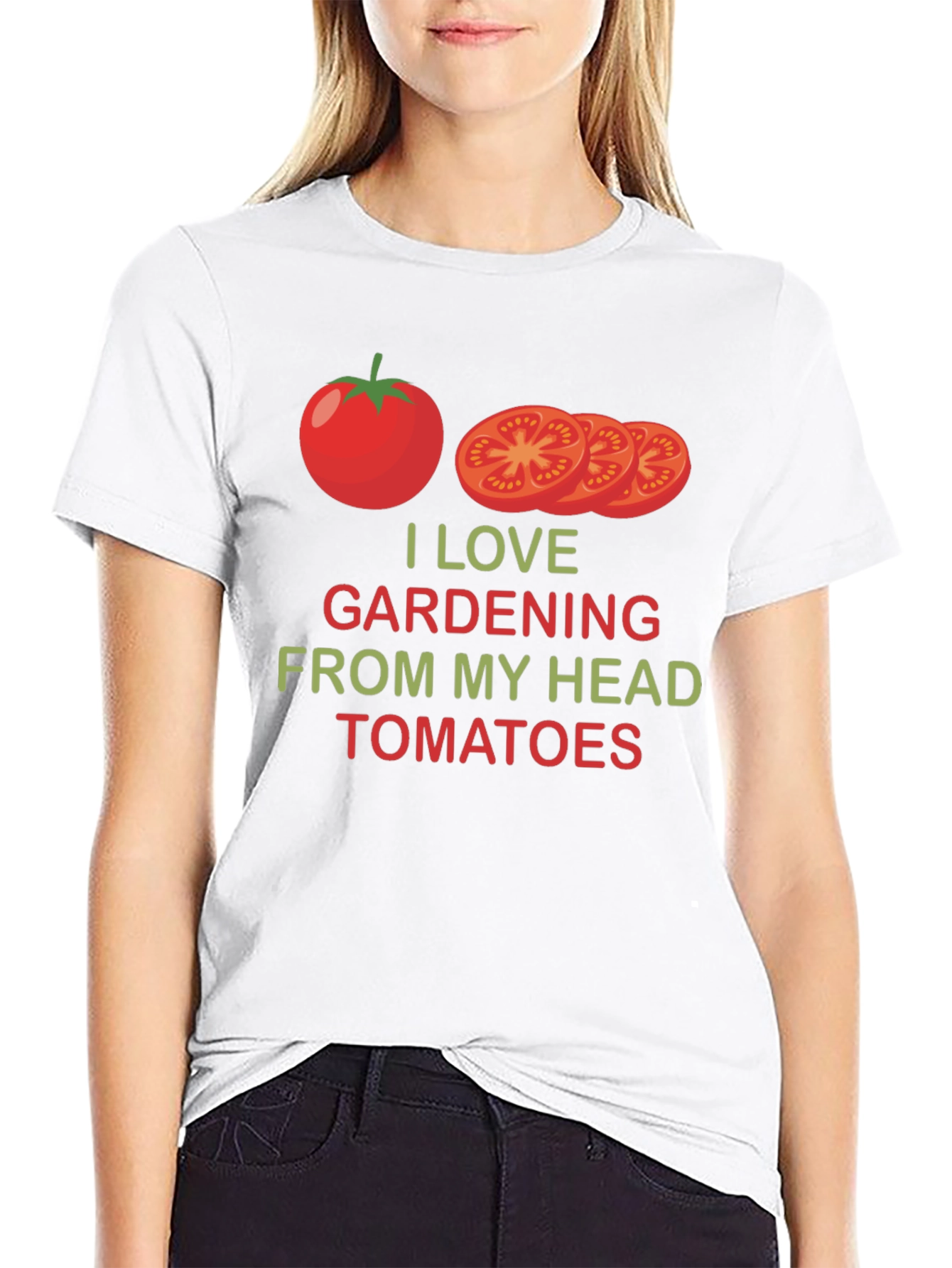 I Love Gardening From My Head Tomatoes T-Shirt