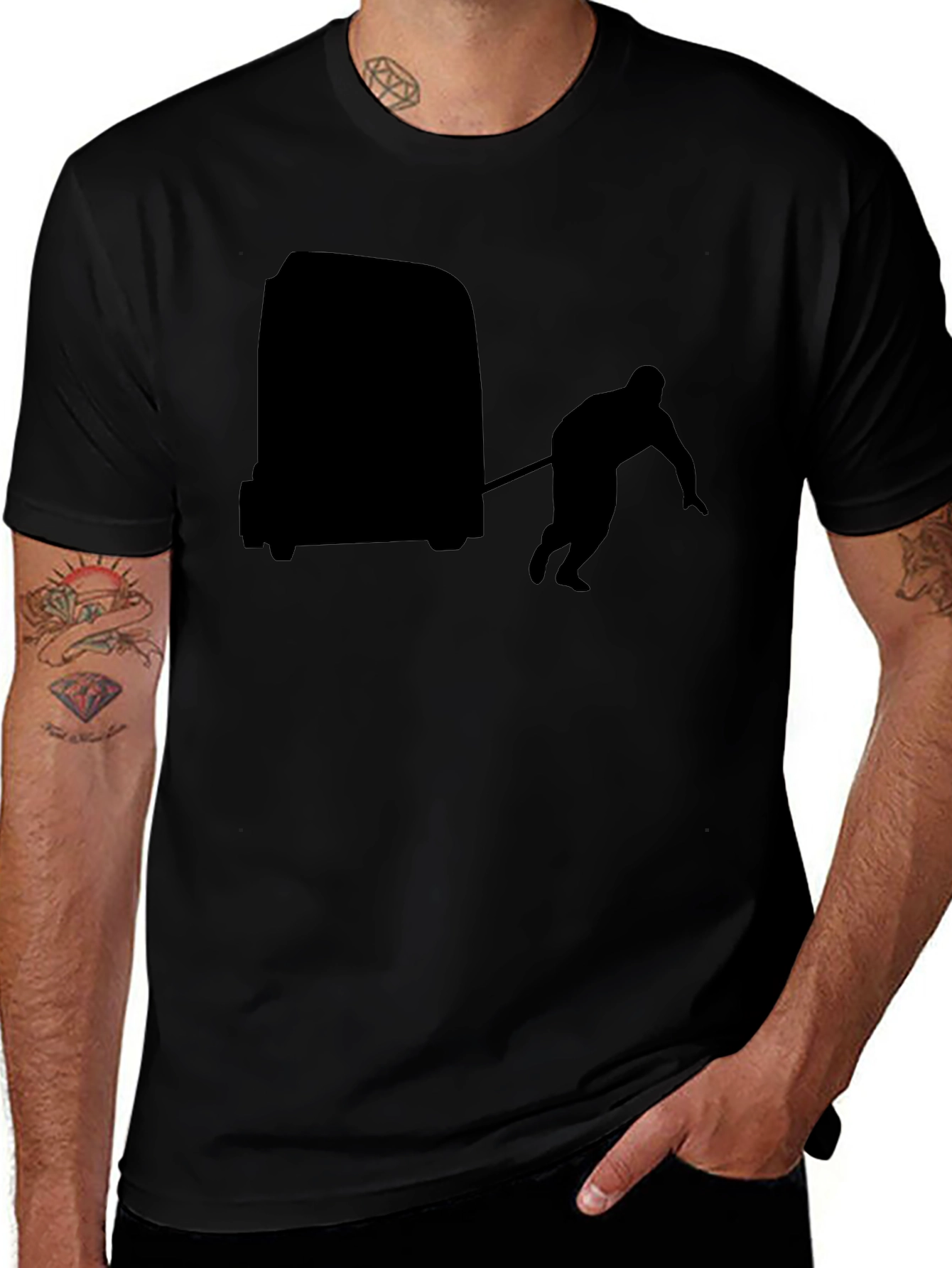 Truck Pulling T-Shirt - Black Cotton Tee