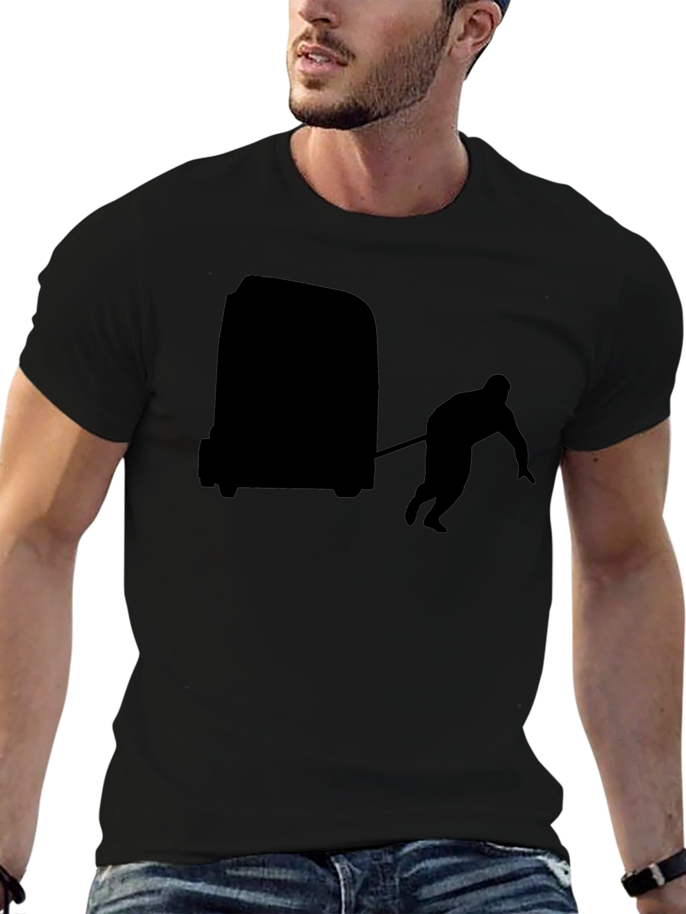 Truck Pulling T-Shirt - Black Cotton Tee