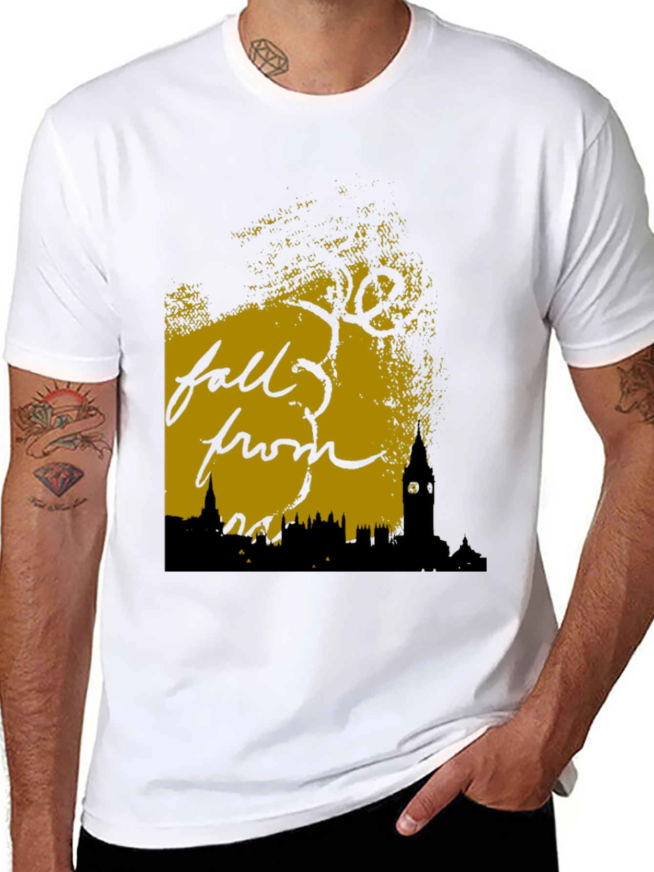 Fall From Grace Black Graphic Tee
