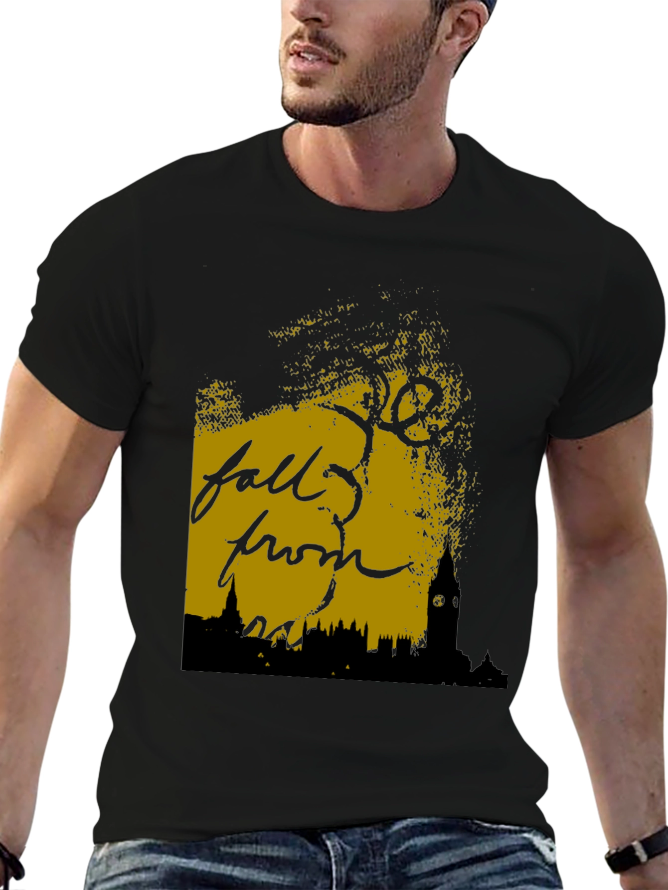 Fall From Grace Black Graphic Tee