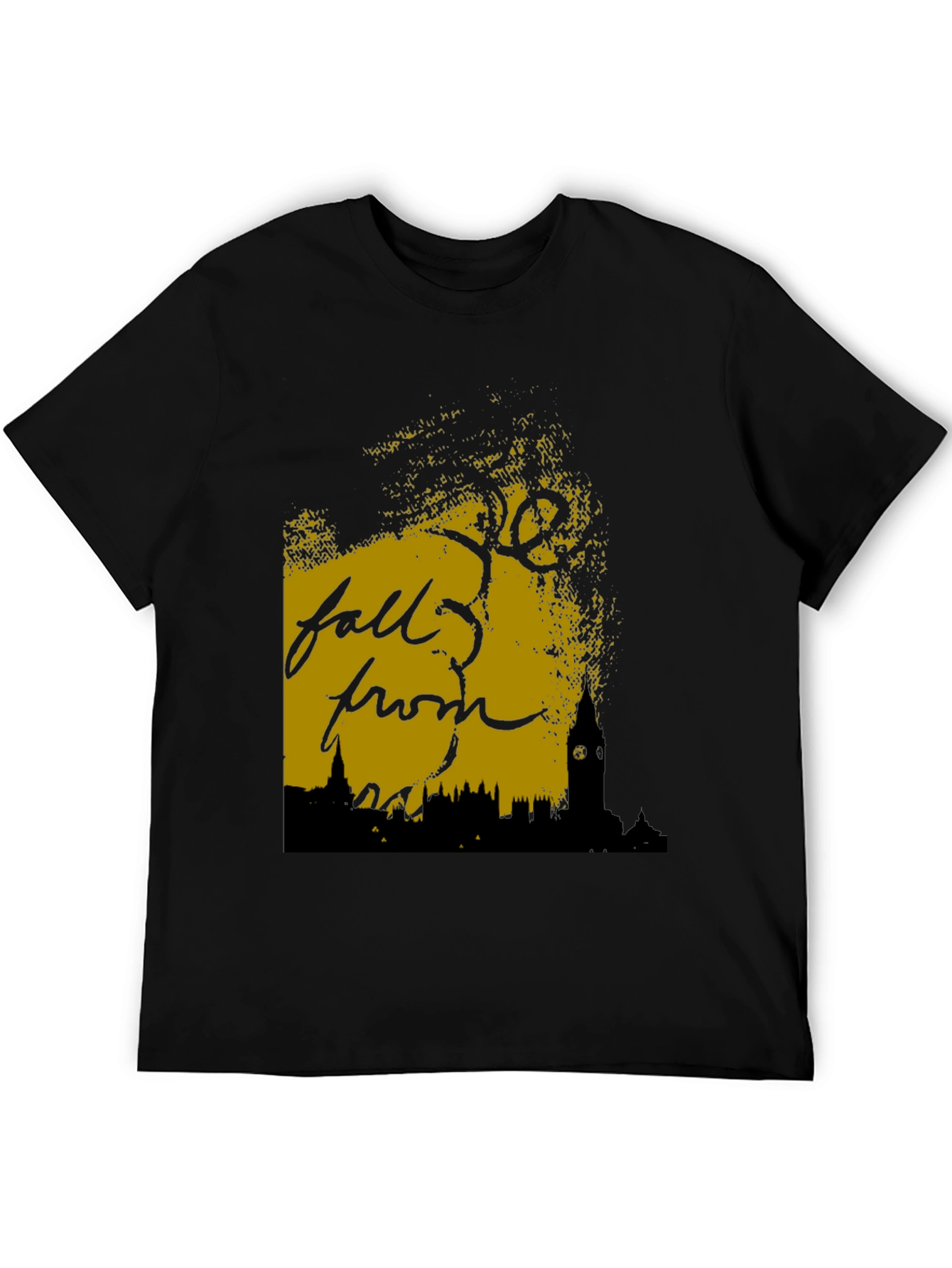 Fall From Grace Black Graphic Tee