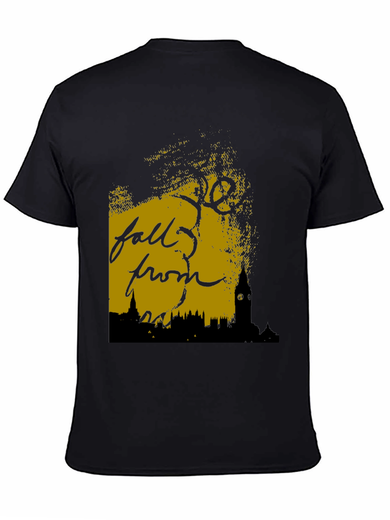 Fall From Grace Black Graphic Tee