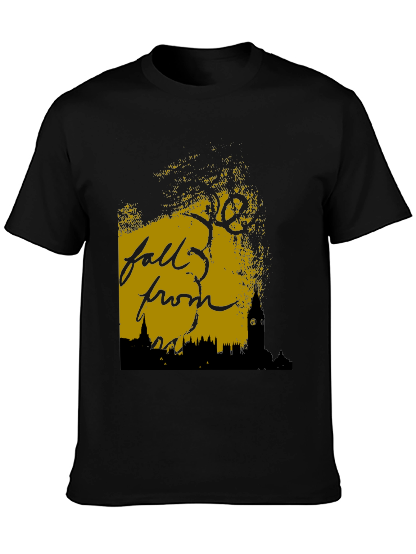 Fall From Grace Black Graphic Tee