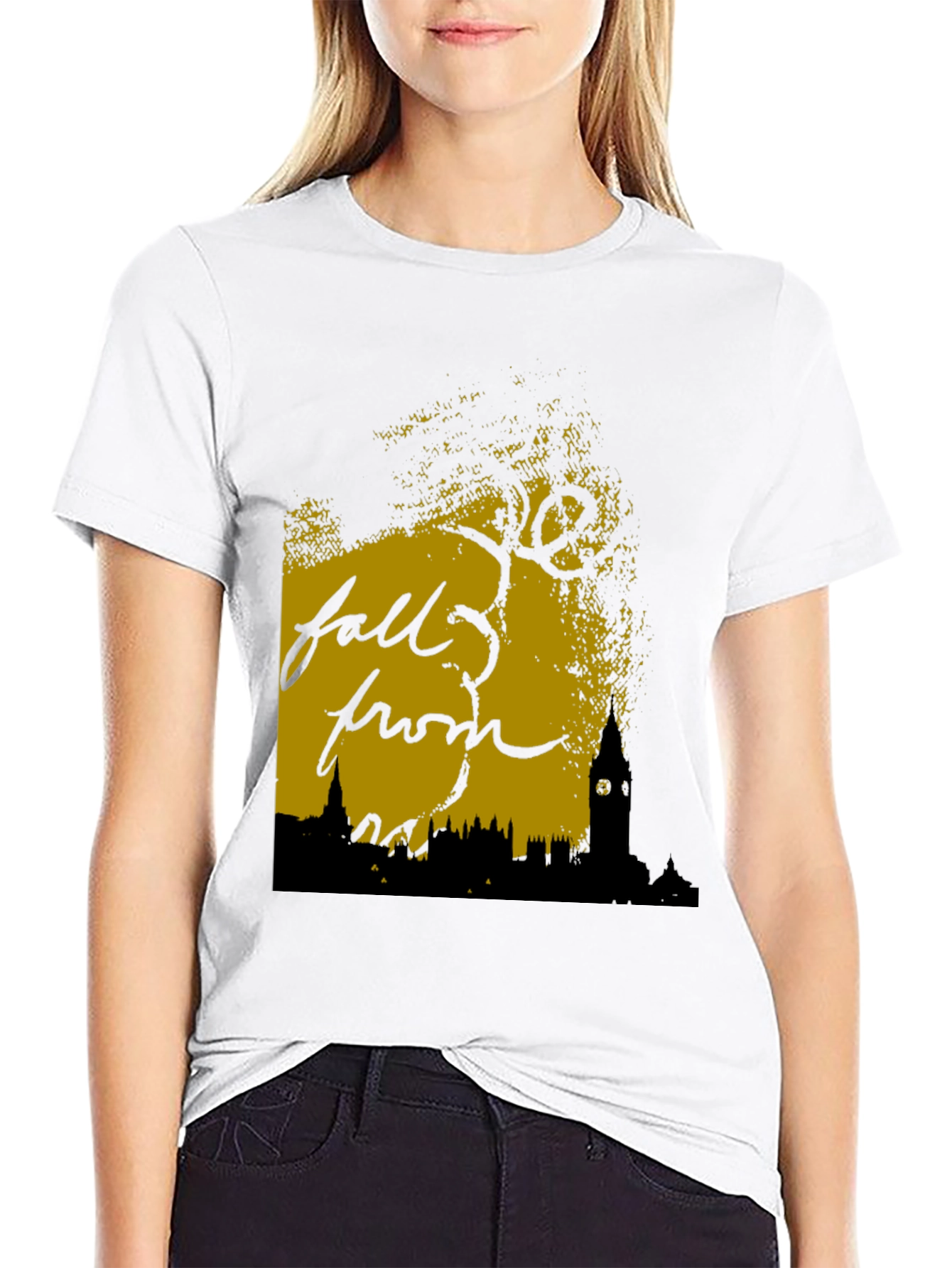Fall From Grace Black Graphic Tee