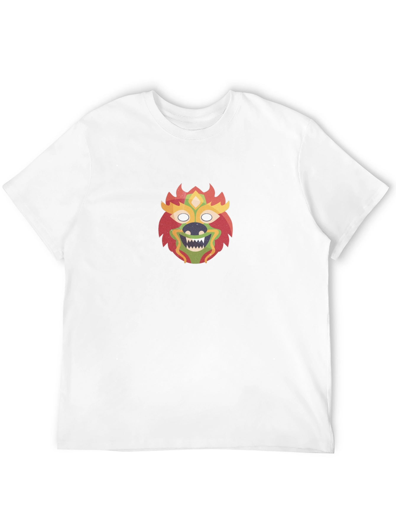 Lion Mask Graphic Black T-Shirt