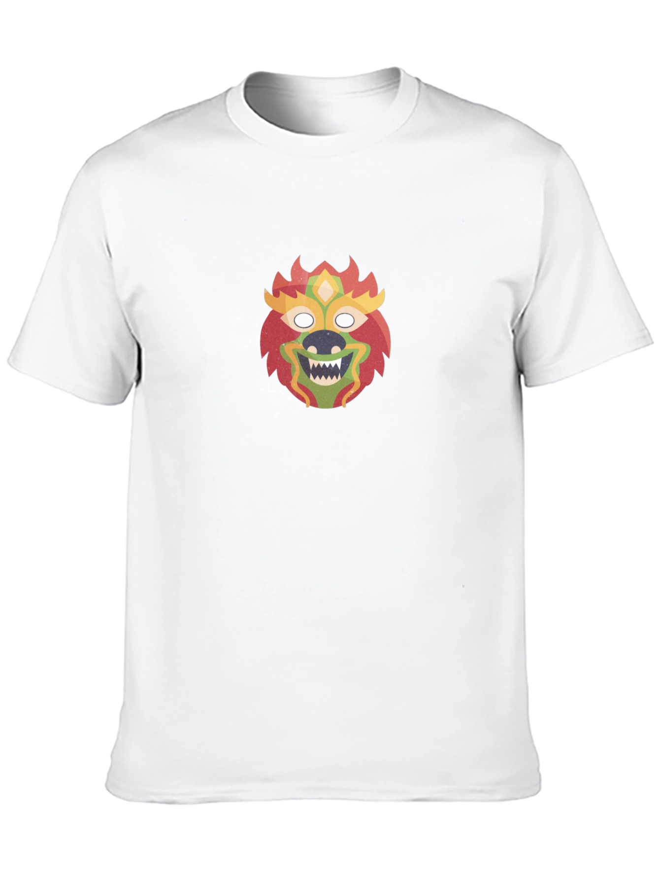 Lion Mask Graphic Black T-Shirt