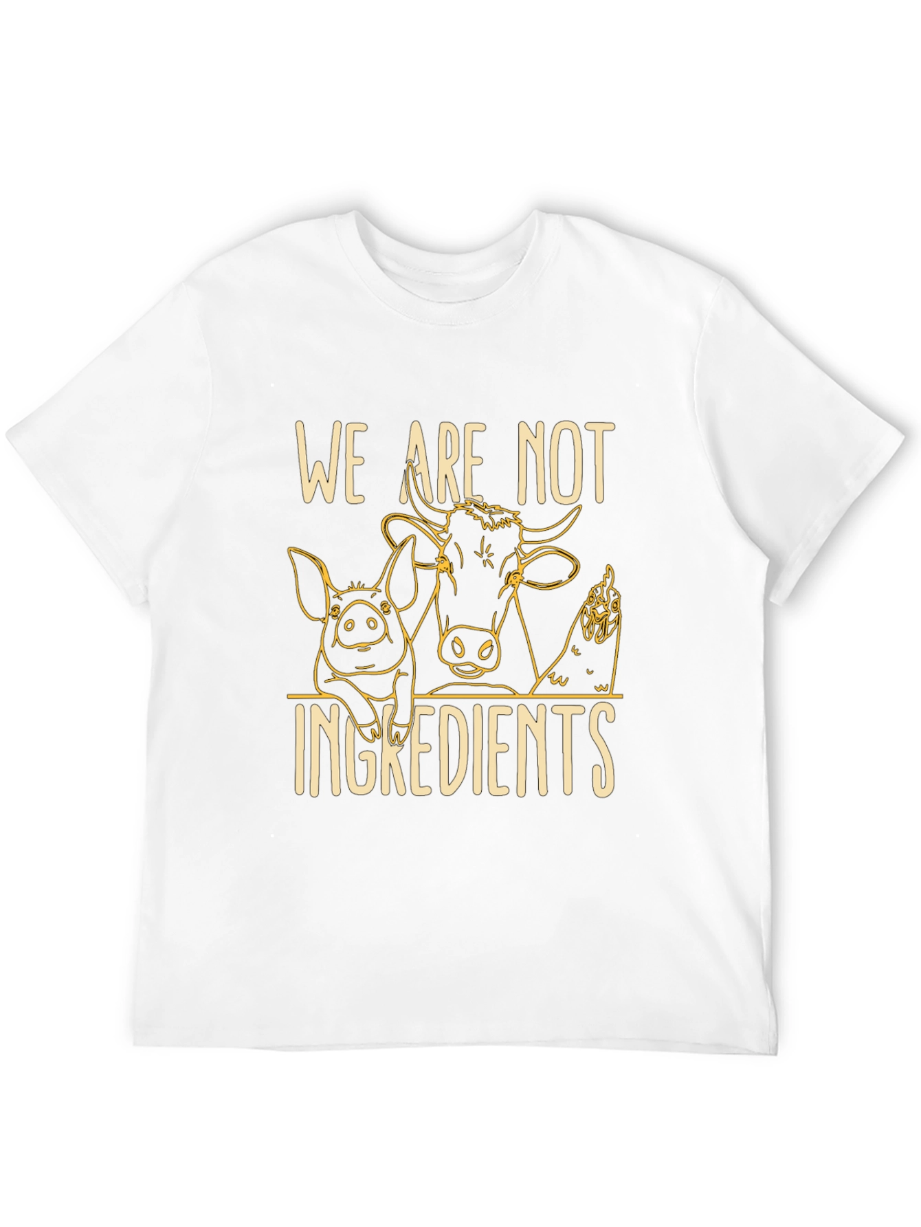 Vegan Statement T-Shirt: We Are Not Ingredients