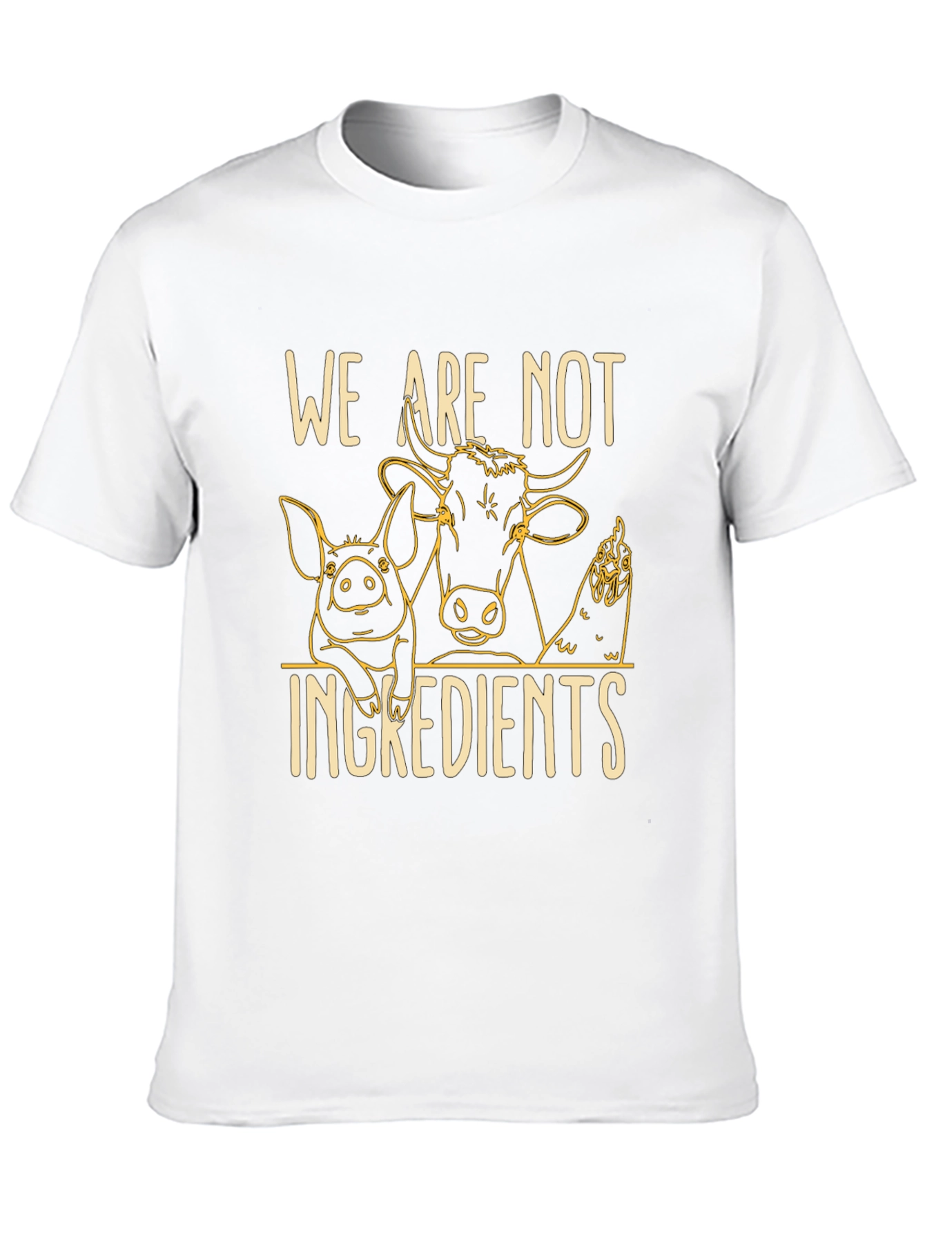 Vegan Statement T-Shirt: We Are Not Ingredients