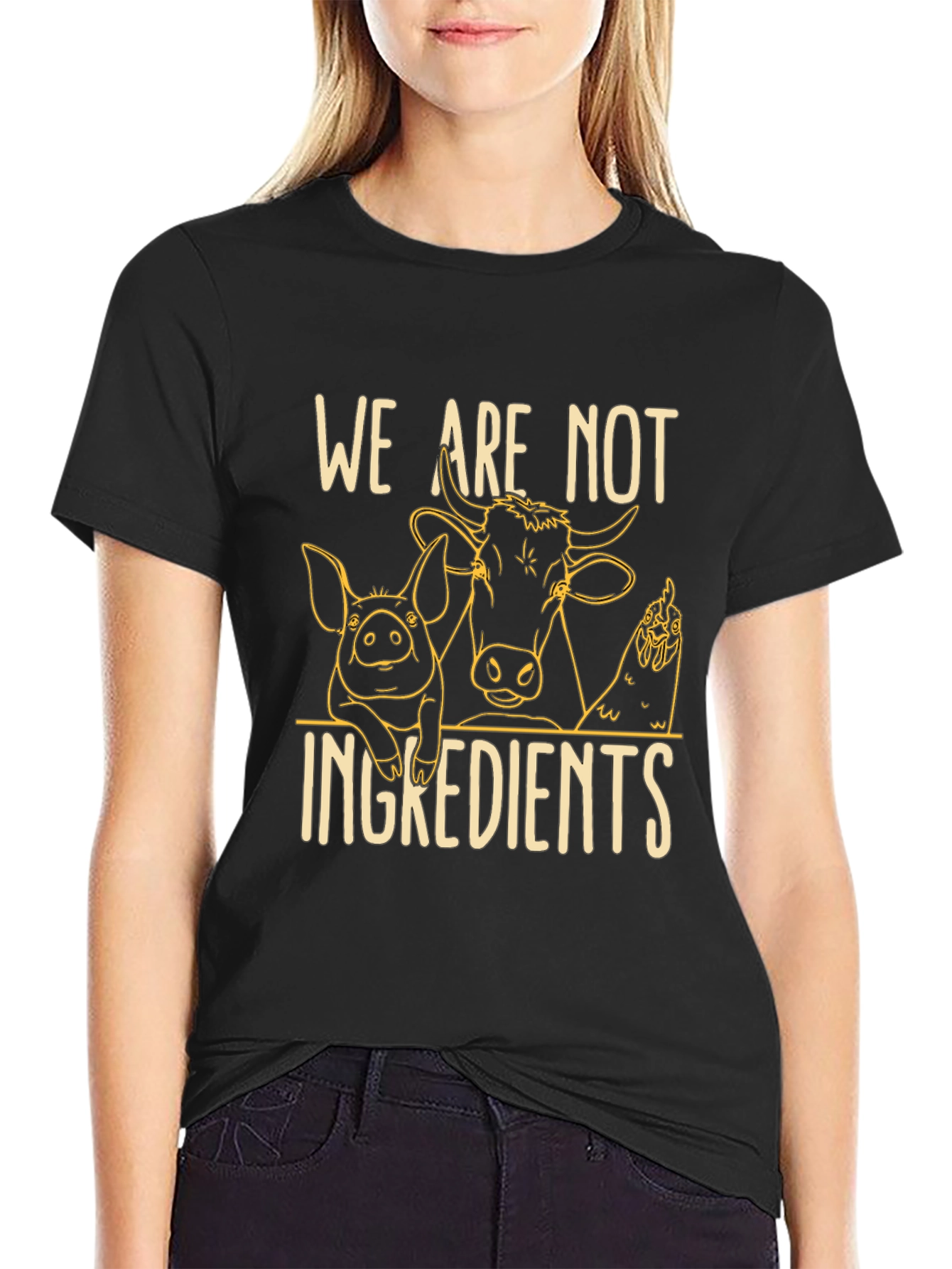 Vegan Statement T-Shirt: We Are Not Ingredients