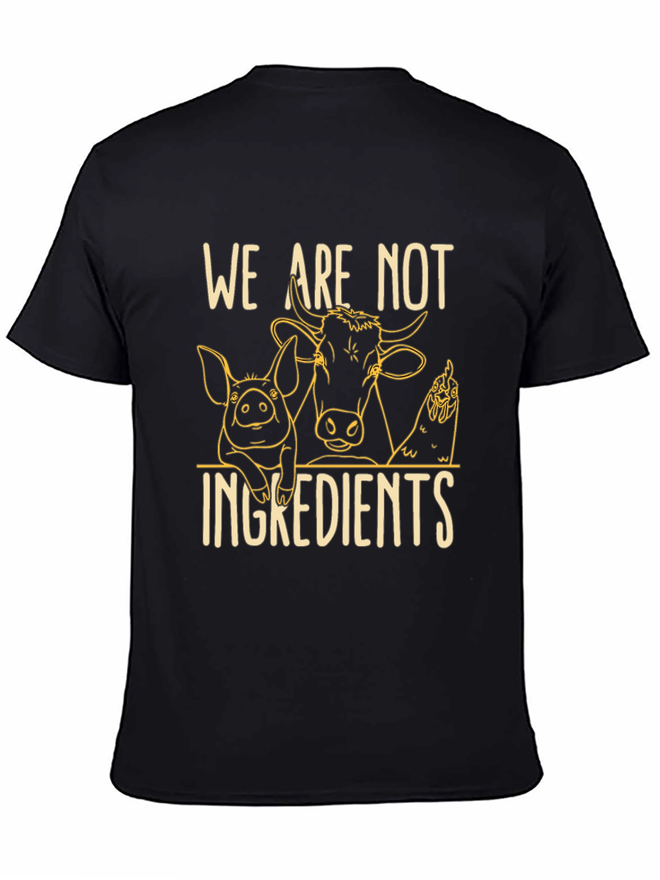 Vegan Statement T-Shirt: We Are Not Ingredients