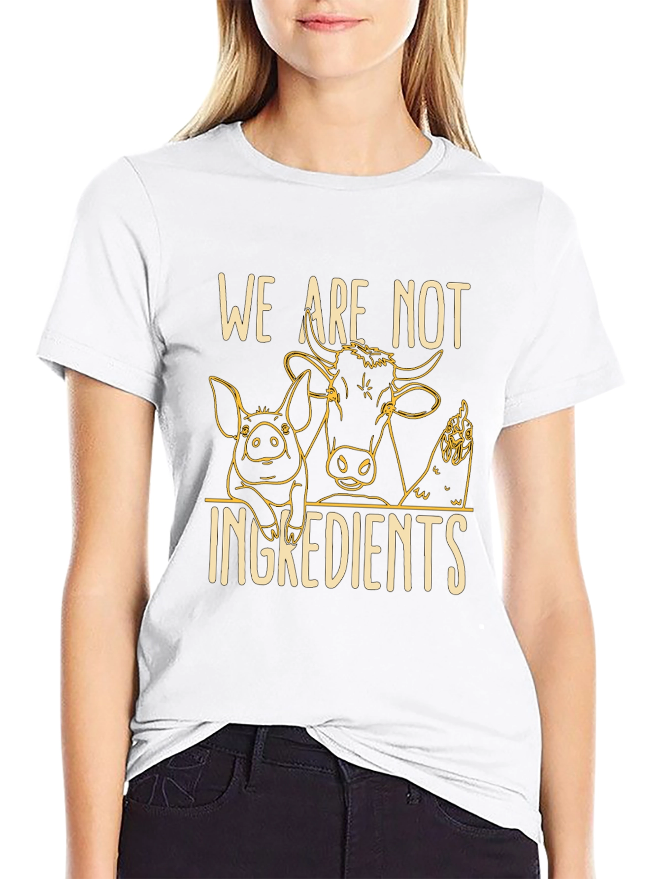 Vegan Statement T-Shirt: We Are Not Ingredients
