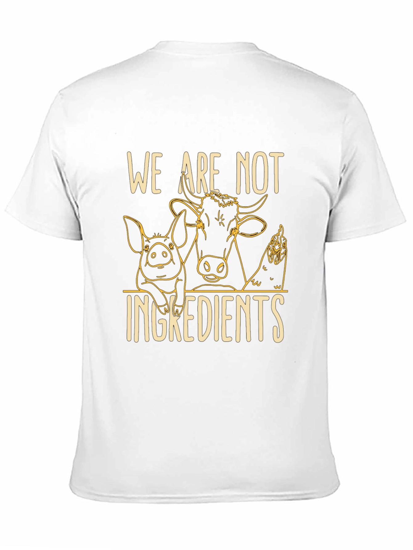 Vegan Statement T-Shirt: We Are Not Ingredients