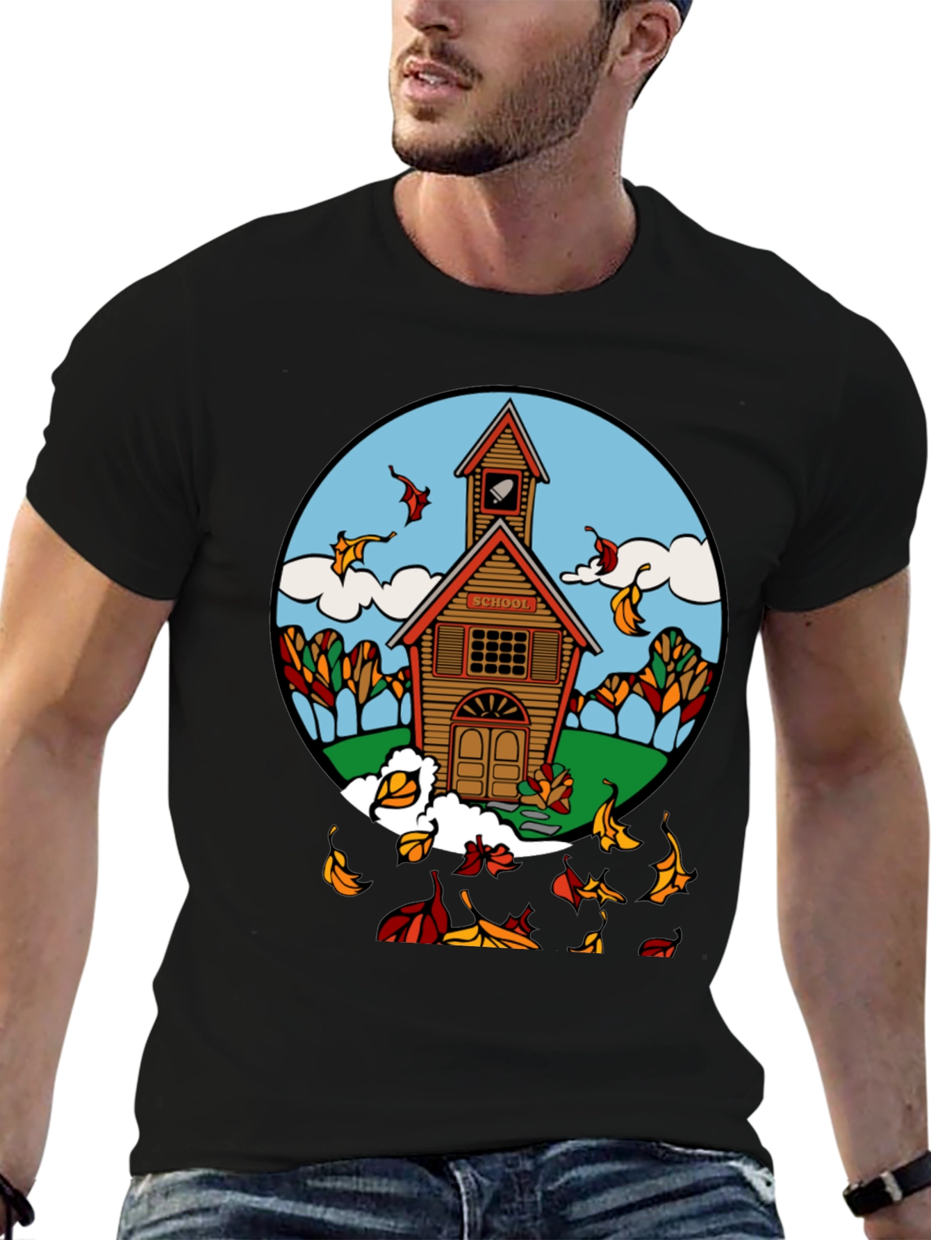 Autumn Schoolhouse T-Shirt