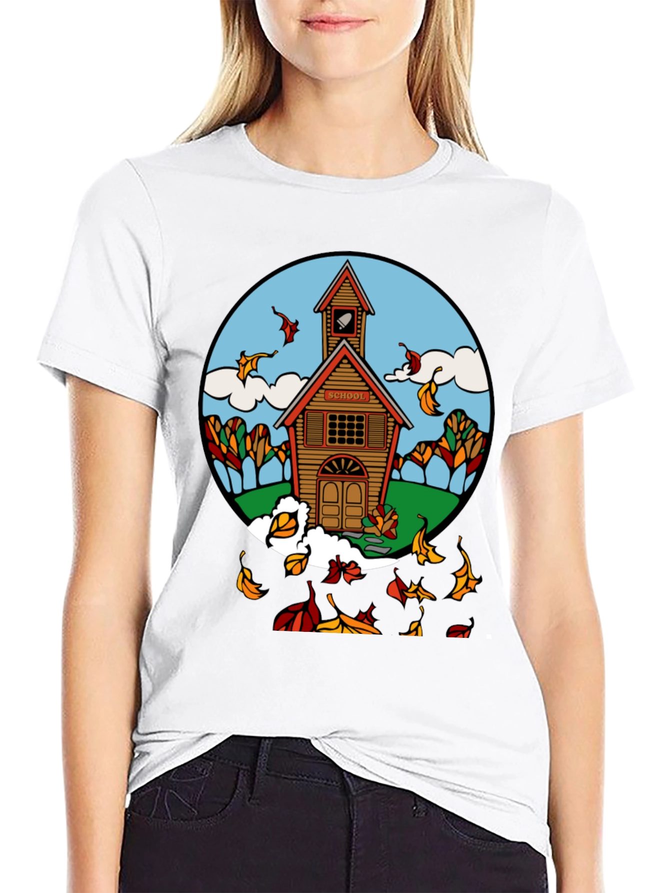 Autumn Schoolhouse T-Shirt