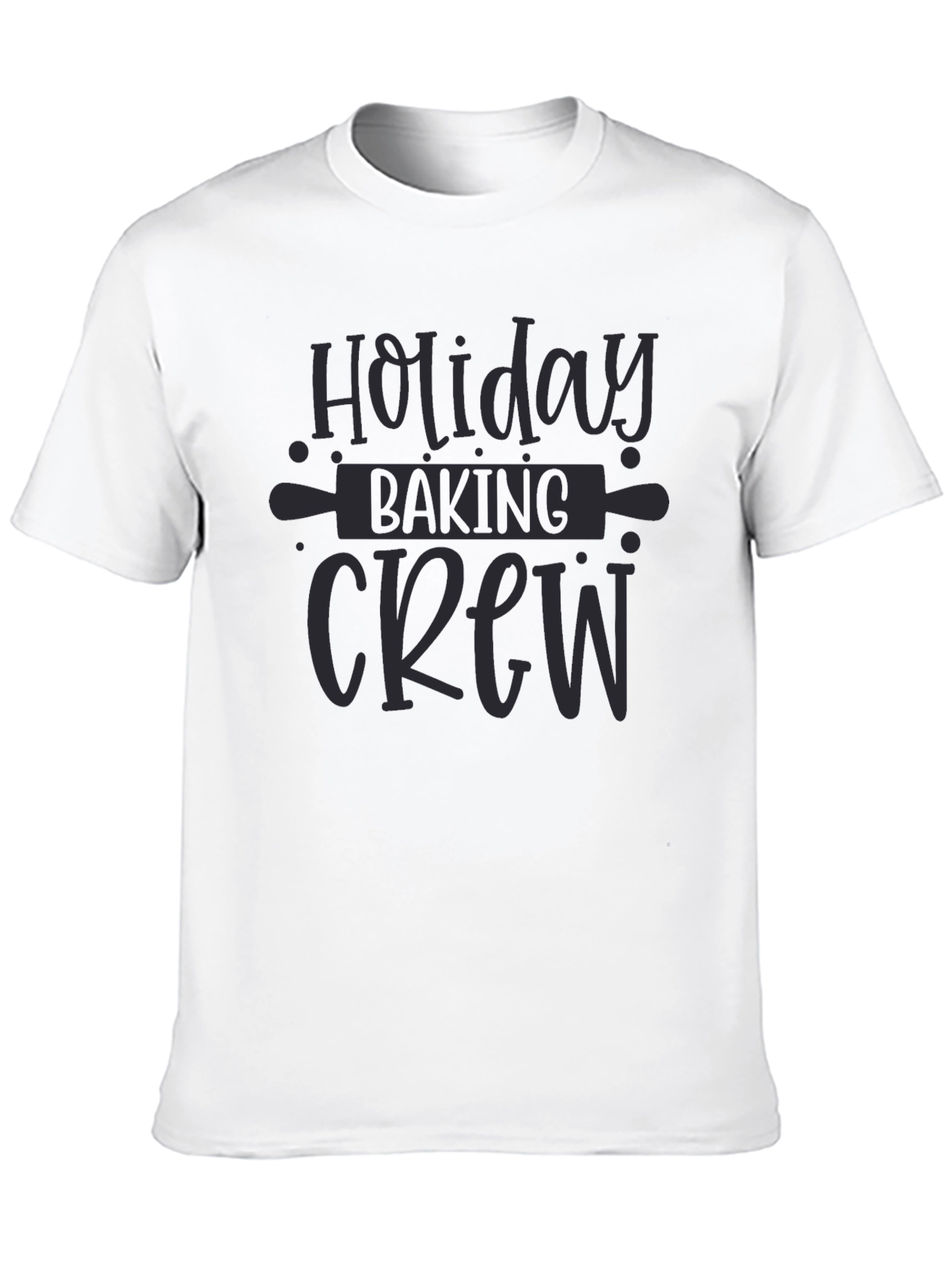 Holiday Baking Crew Graphic Tee - Unisex Black T-Shirt