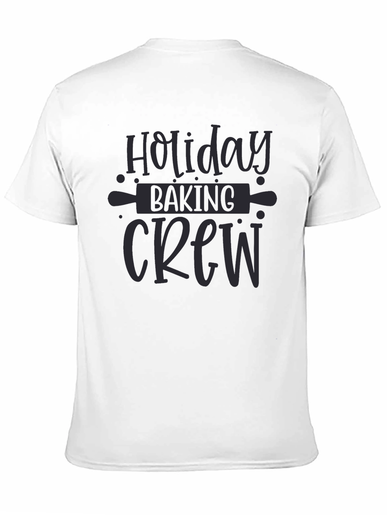 Holiday Baking Crew Graphic Tee - Unisex Black T-Shirt