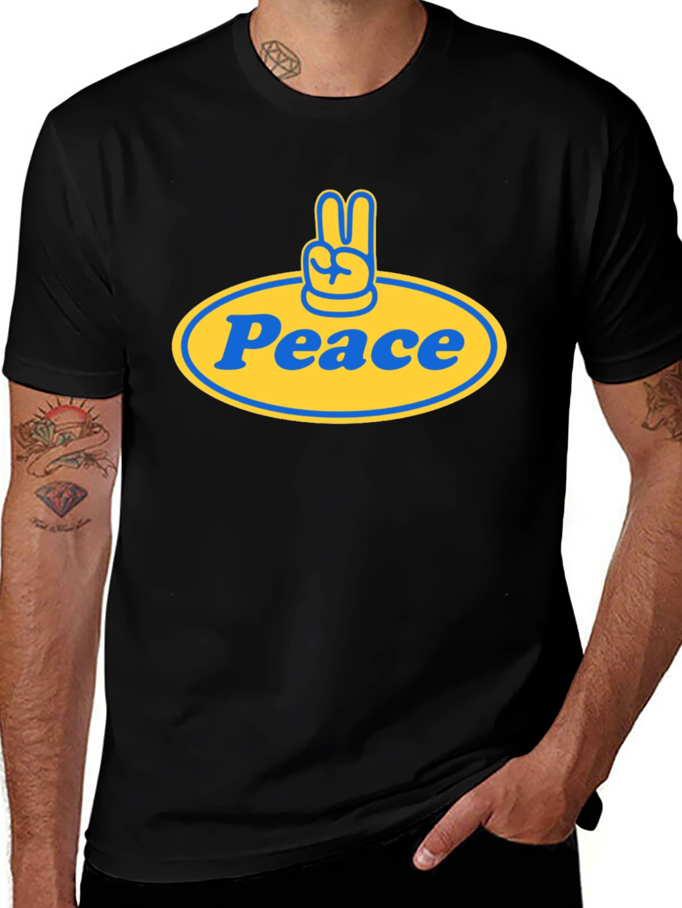 Peace Sign Graphic T-Shirt