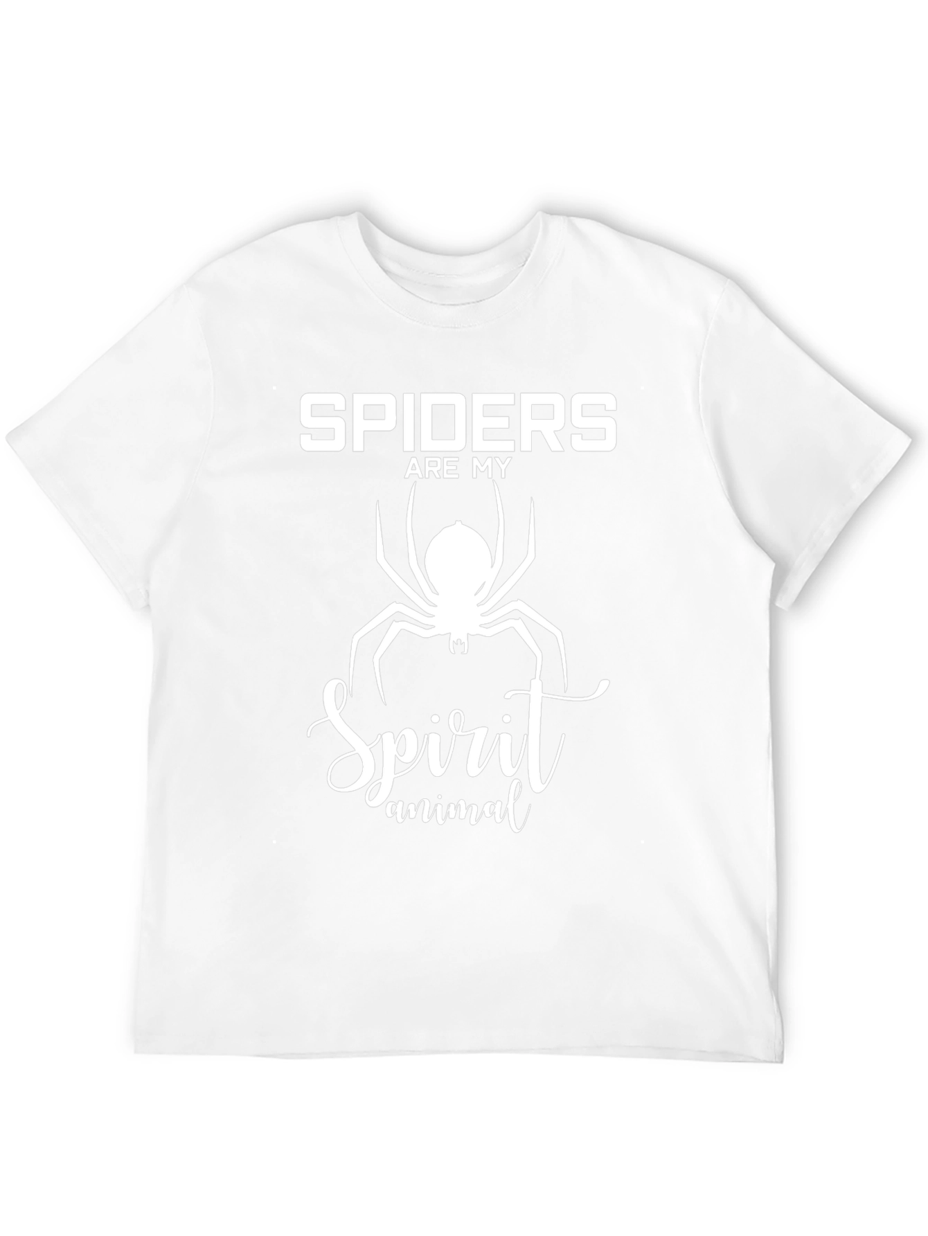 Spiders Are My Spirit Animal Black Graphic T-Shirt