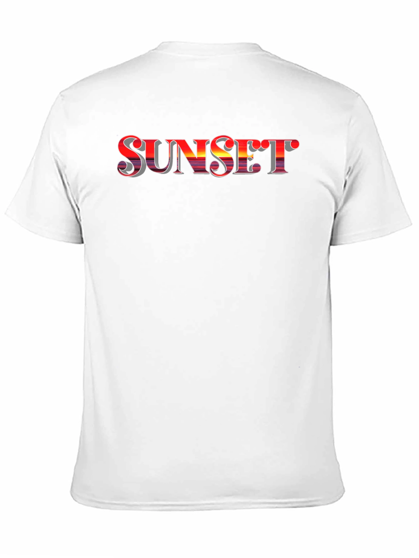 Sunset Graphic Tee - Stylish Black Cotton T-Shirt