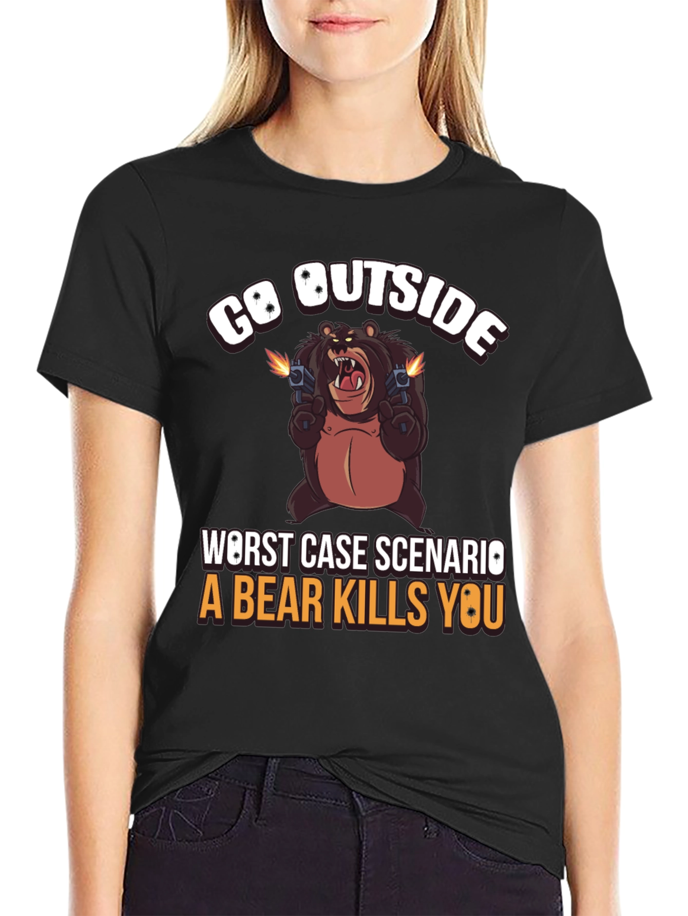 Go Outside Bear T-Shirt