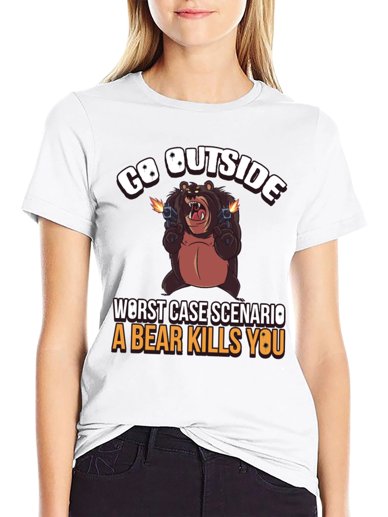 Go Outside Bear T-Shirt