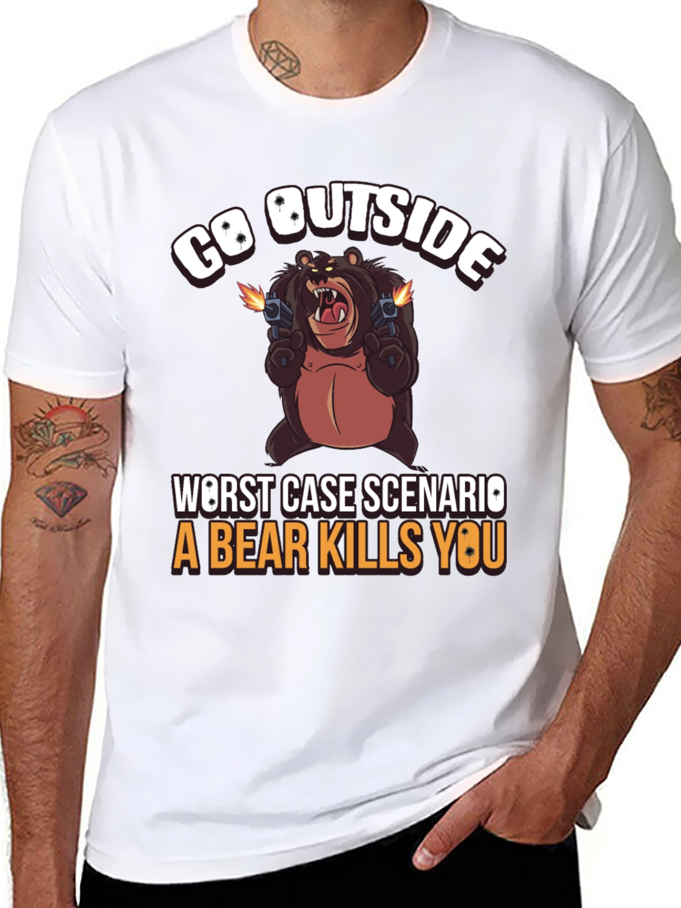 Go Outside Bear T-Shirt