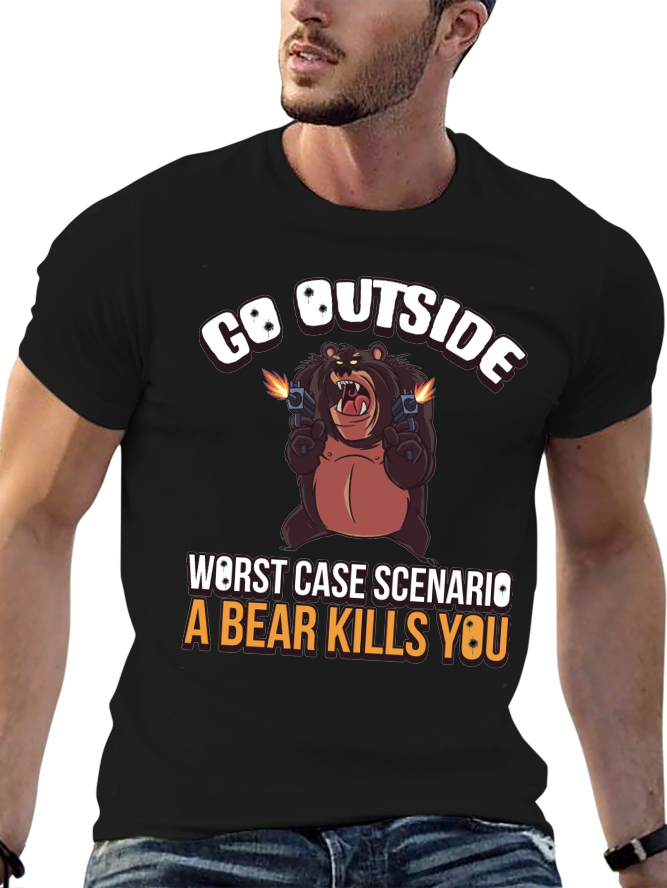 Go Outside Bear T-Shirt