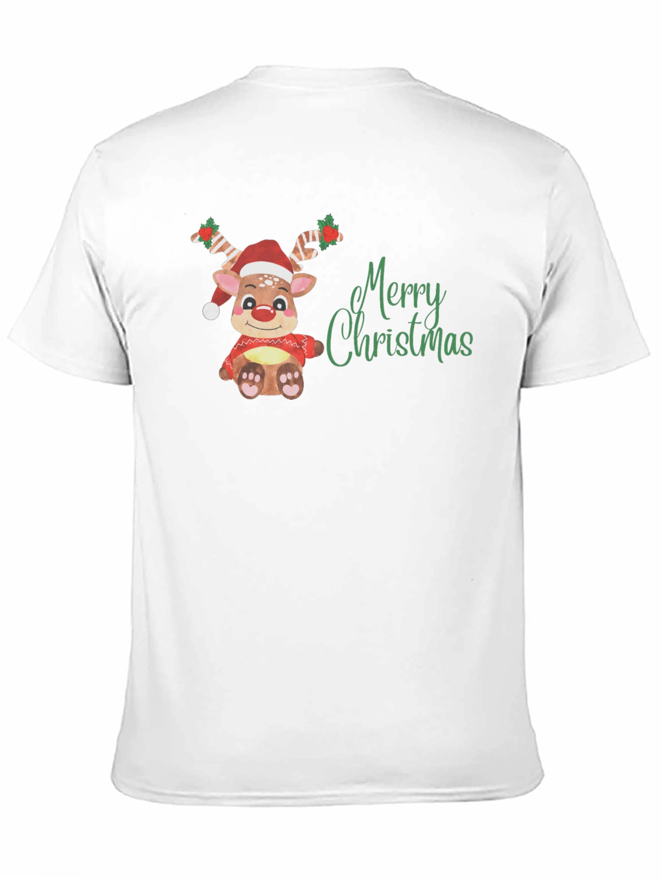 Merry Christmas Reindeer Graphic Tee