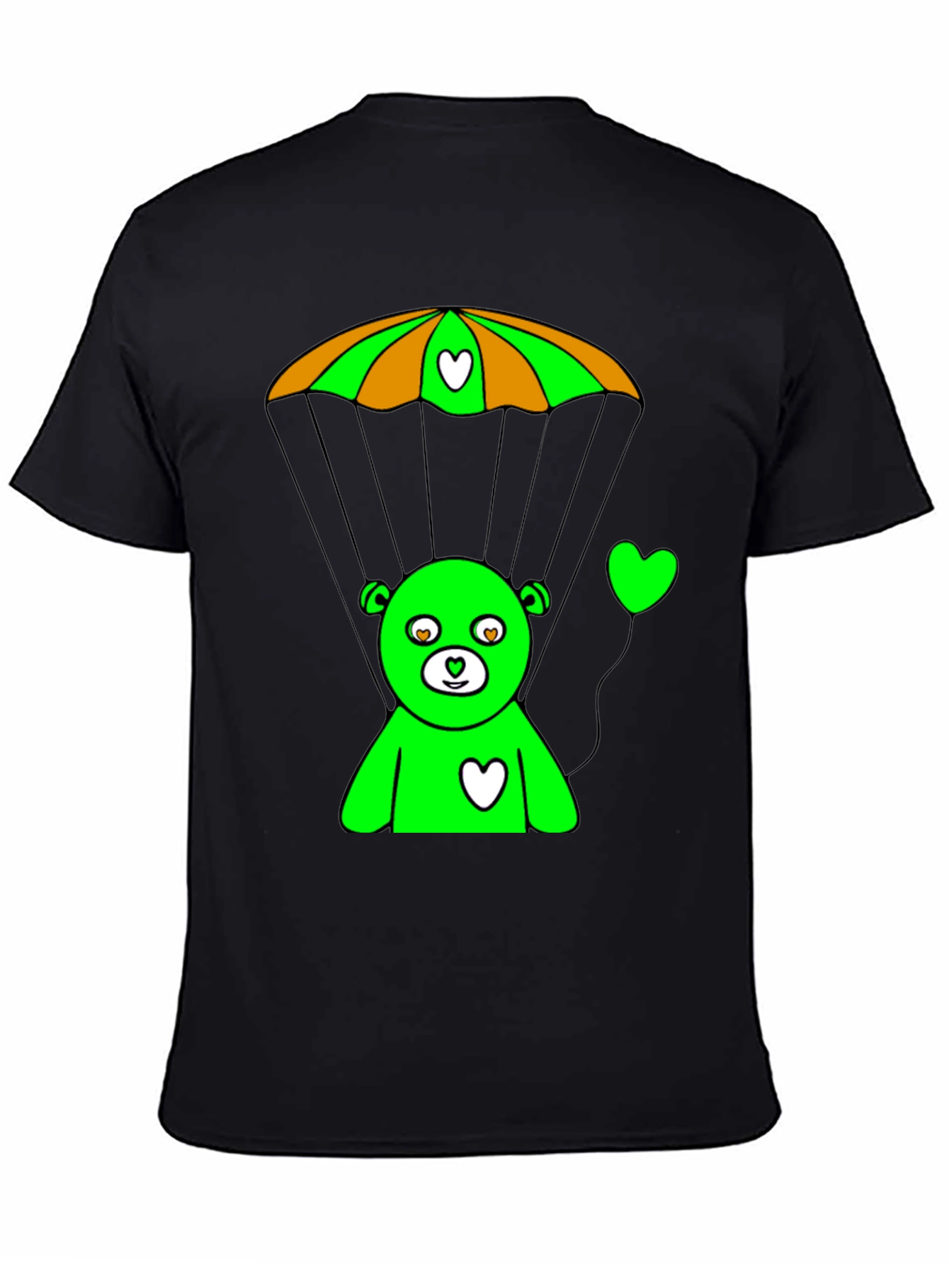Green Bear Parachute Graphic Tee
