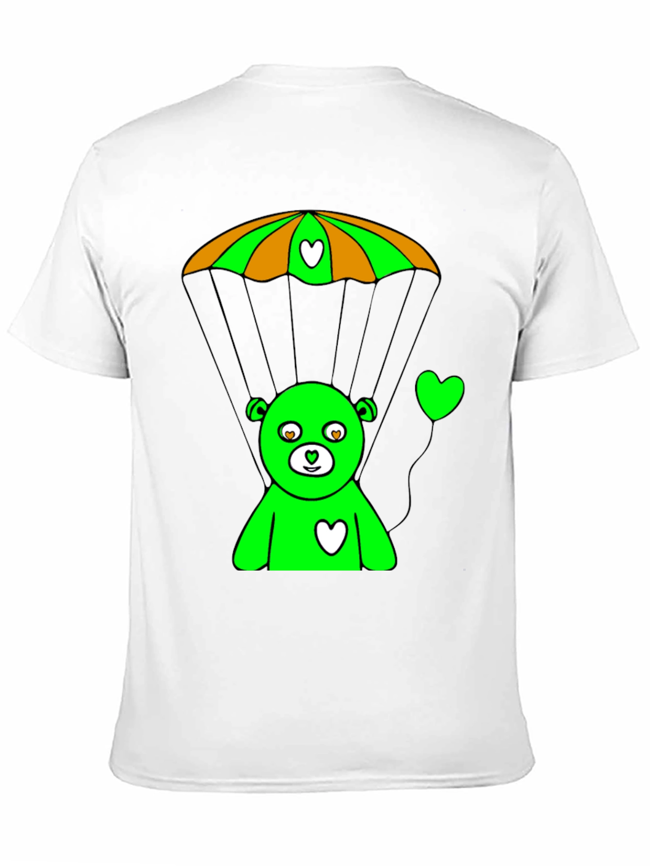 Green Bear Parachute Graphic Tee