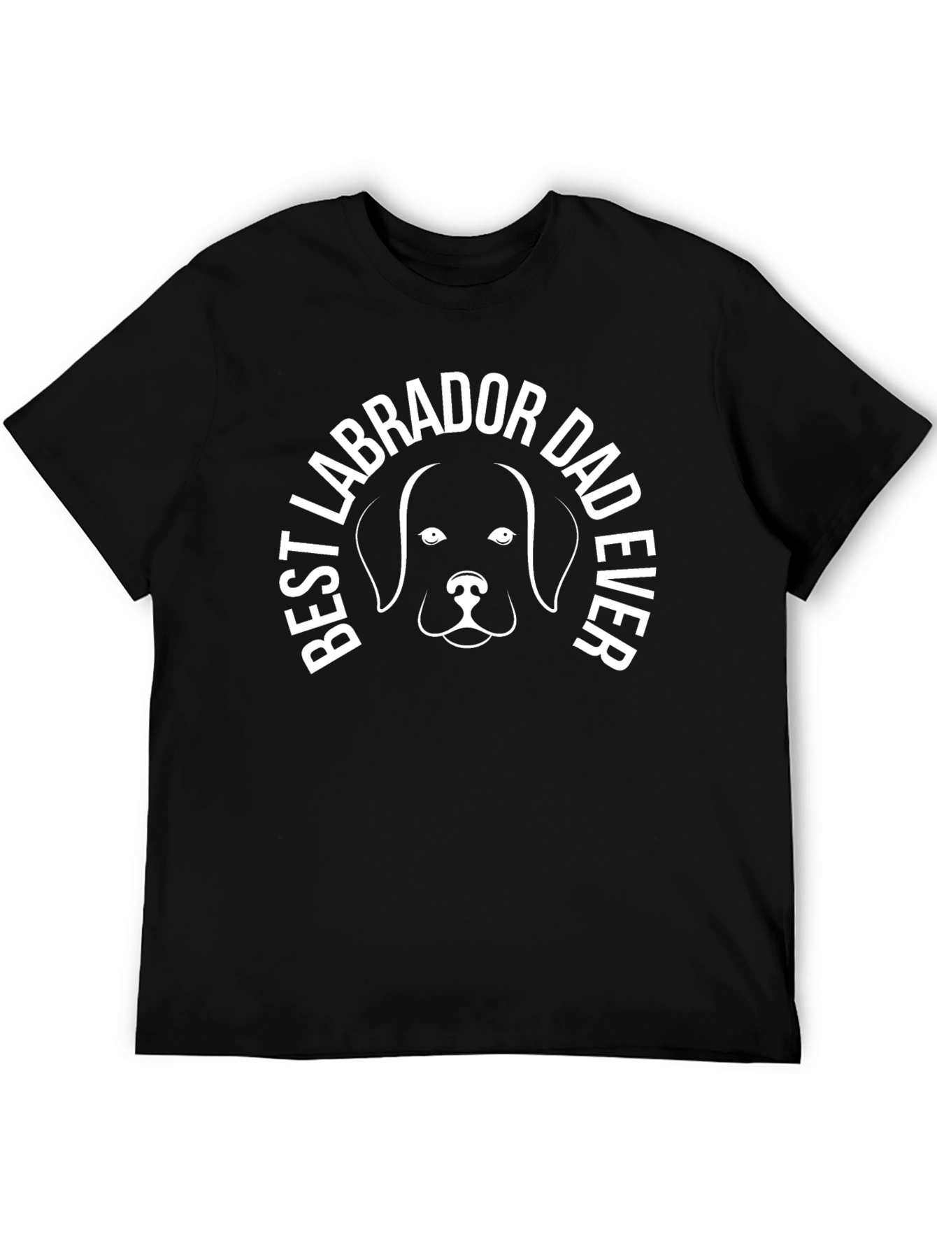 Best Labrador Dad Ever - Black T-Shirt
