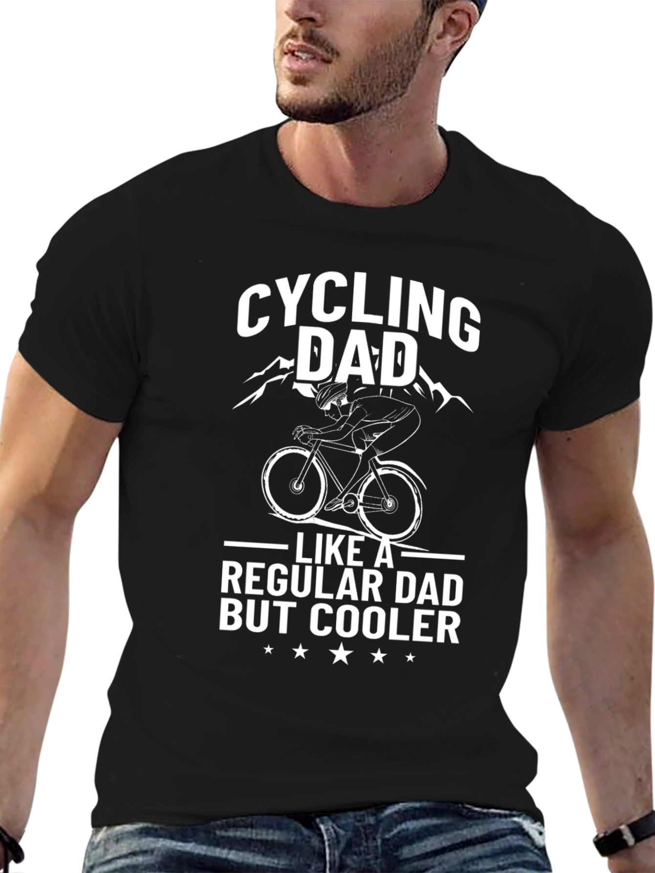 Cycling Dad T-Shirt - Cooler Than Regular