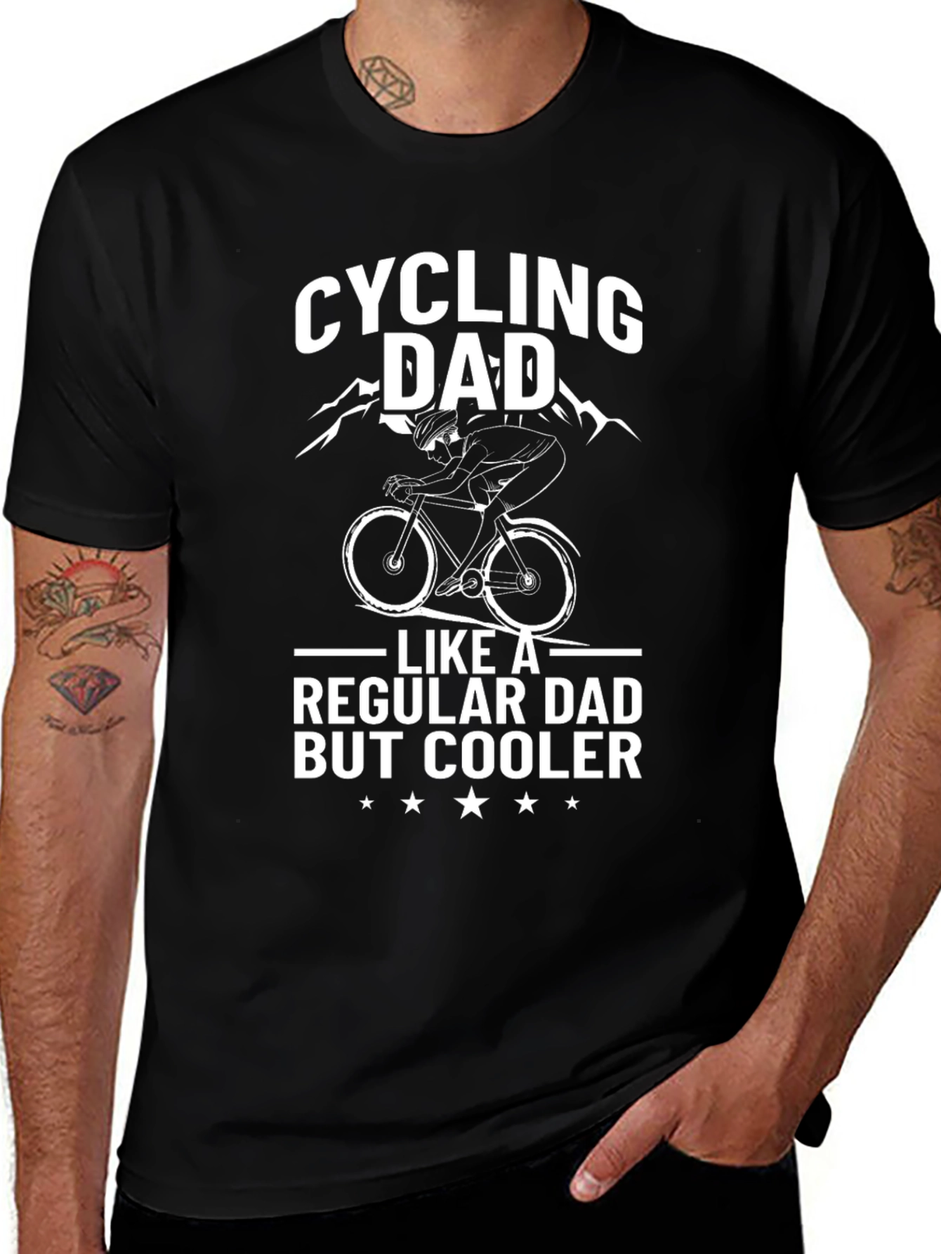 Cycling Dad T-Shirt - Cooler Than Regular