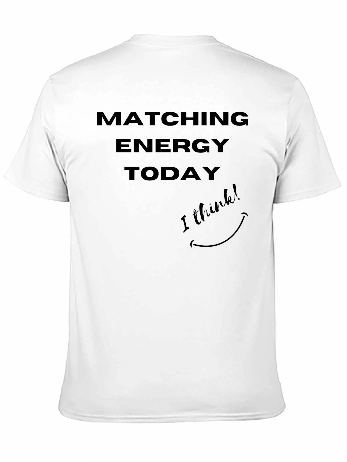 Matching Energy Today Black Graphic Tee