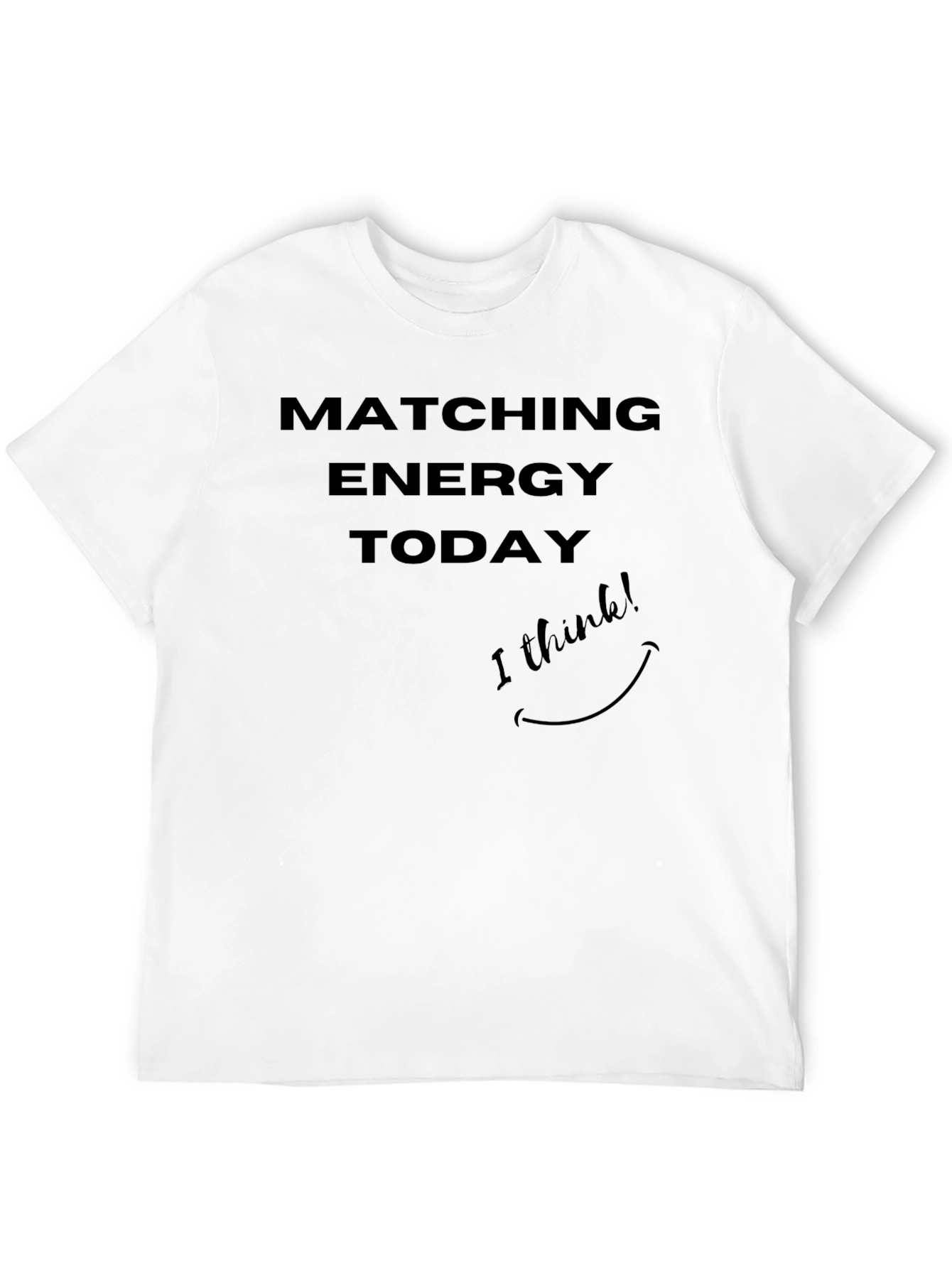 Matching Energy Today Black Graphic Tee