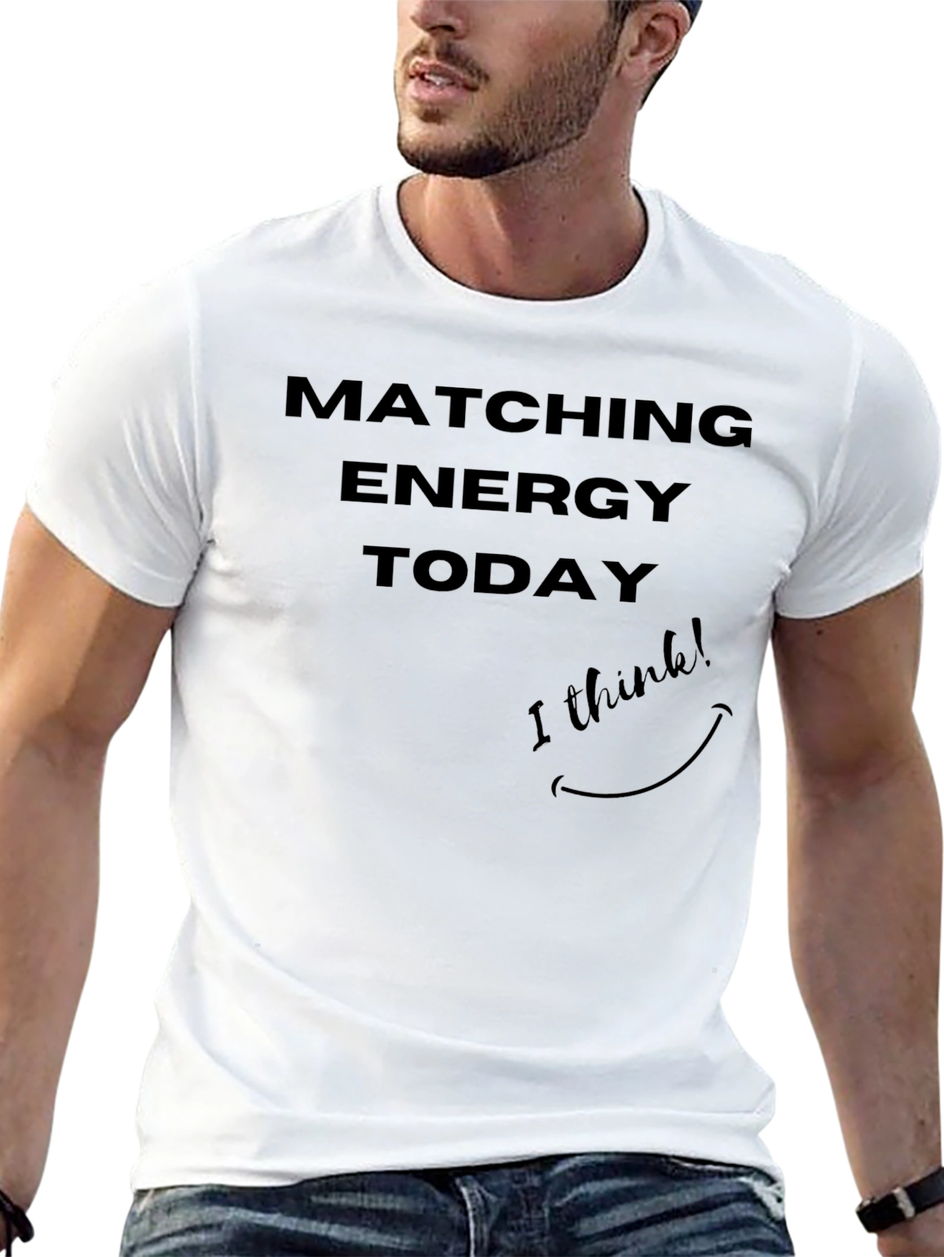 Matching Energy Today Black Graphic Tee