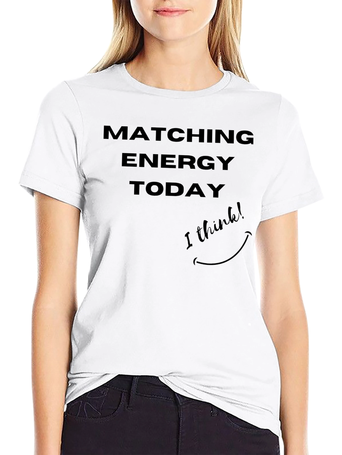 Matching Energy Today Black Graphic Tee