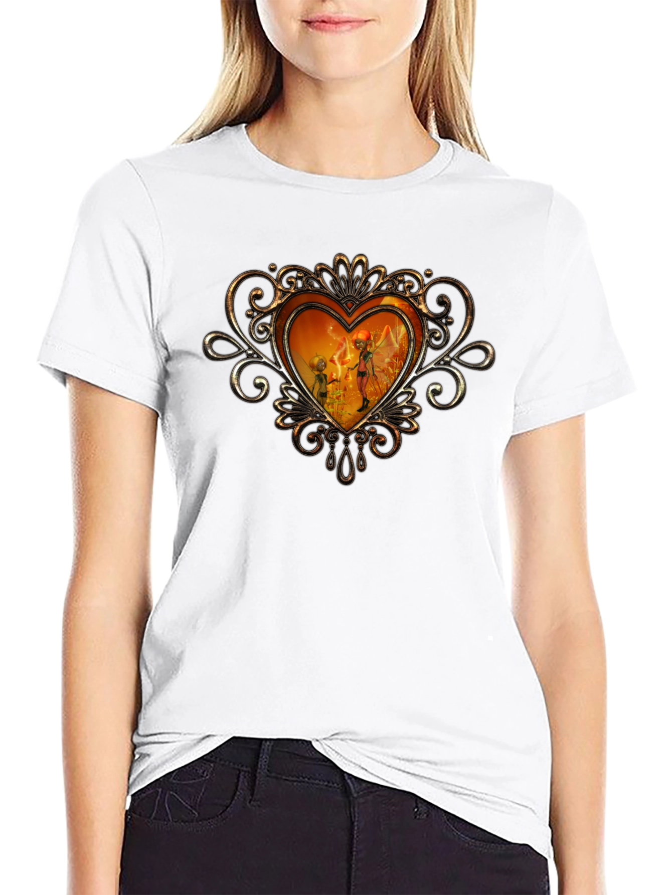 Heart Framed Fairy T-Shirt