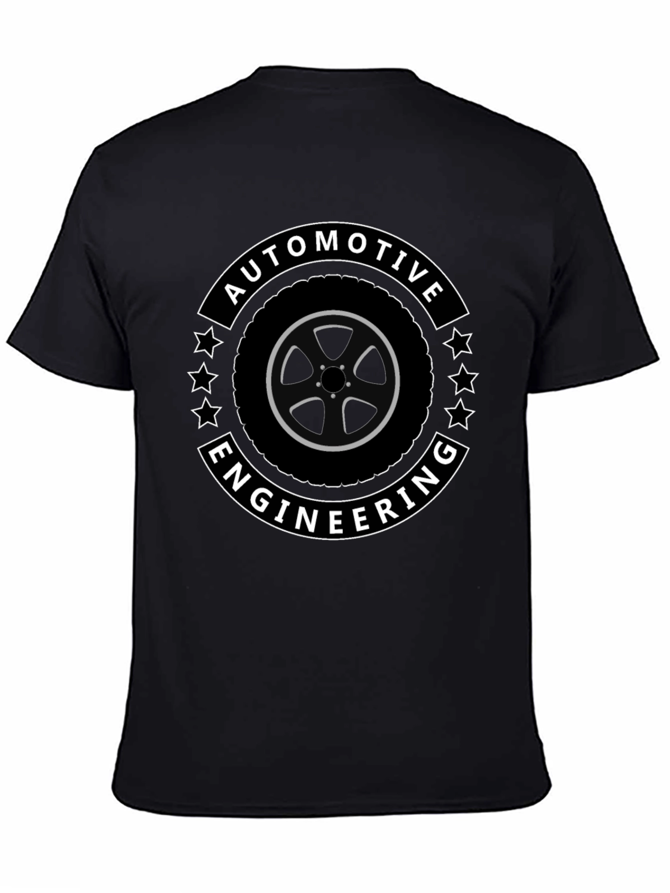 Automotive Engineering Black T-Shirt