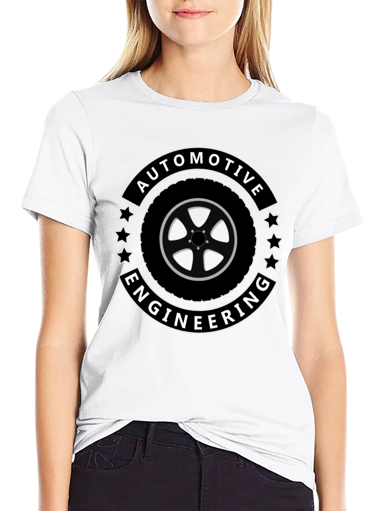 Automotive Engineering Black T-Shirt