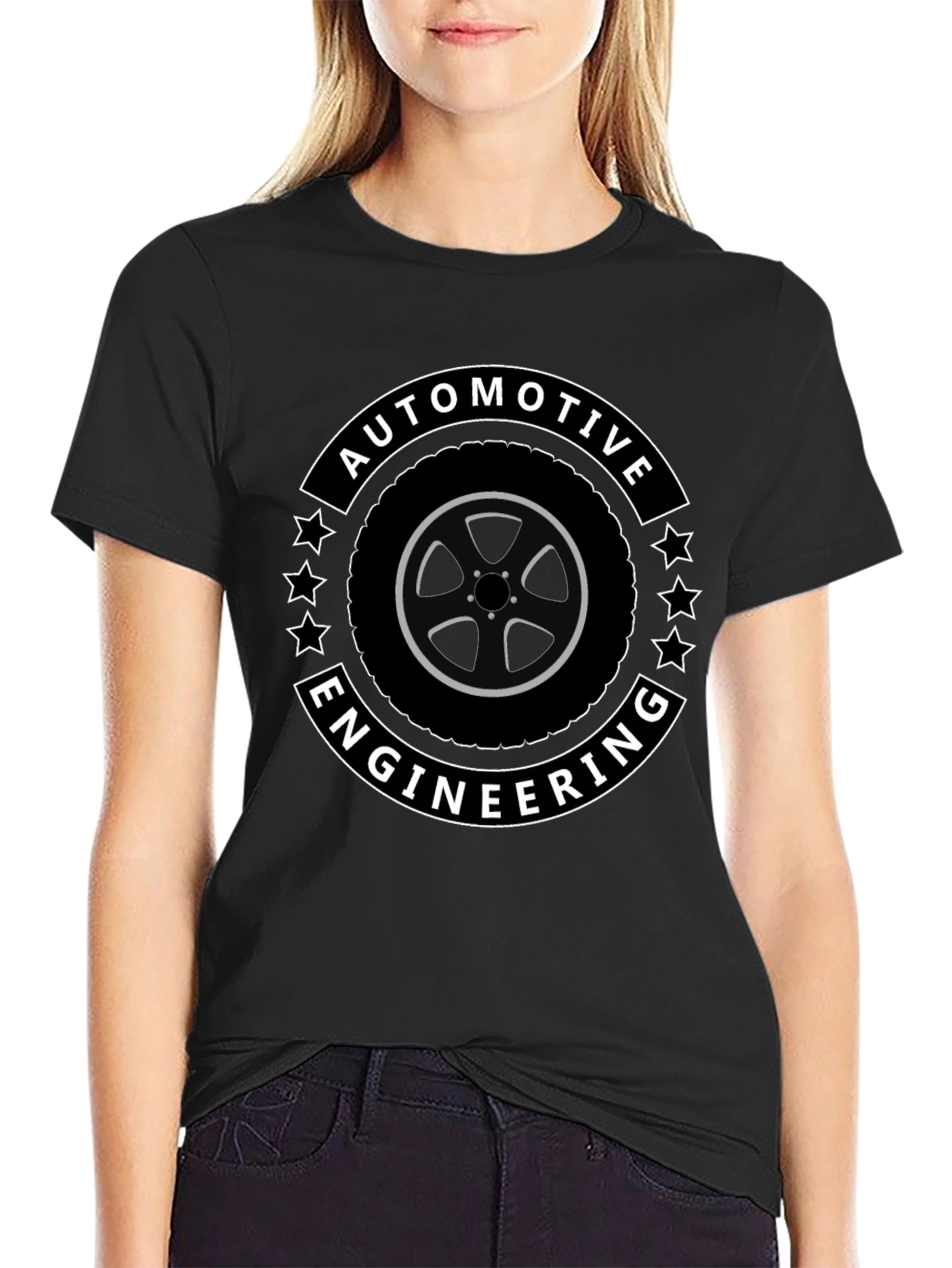 Automotive Engineering Black T-Shirt