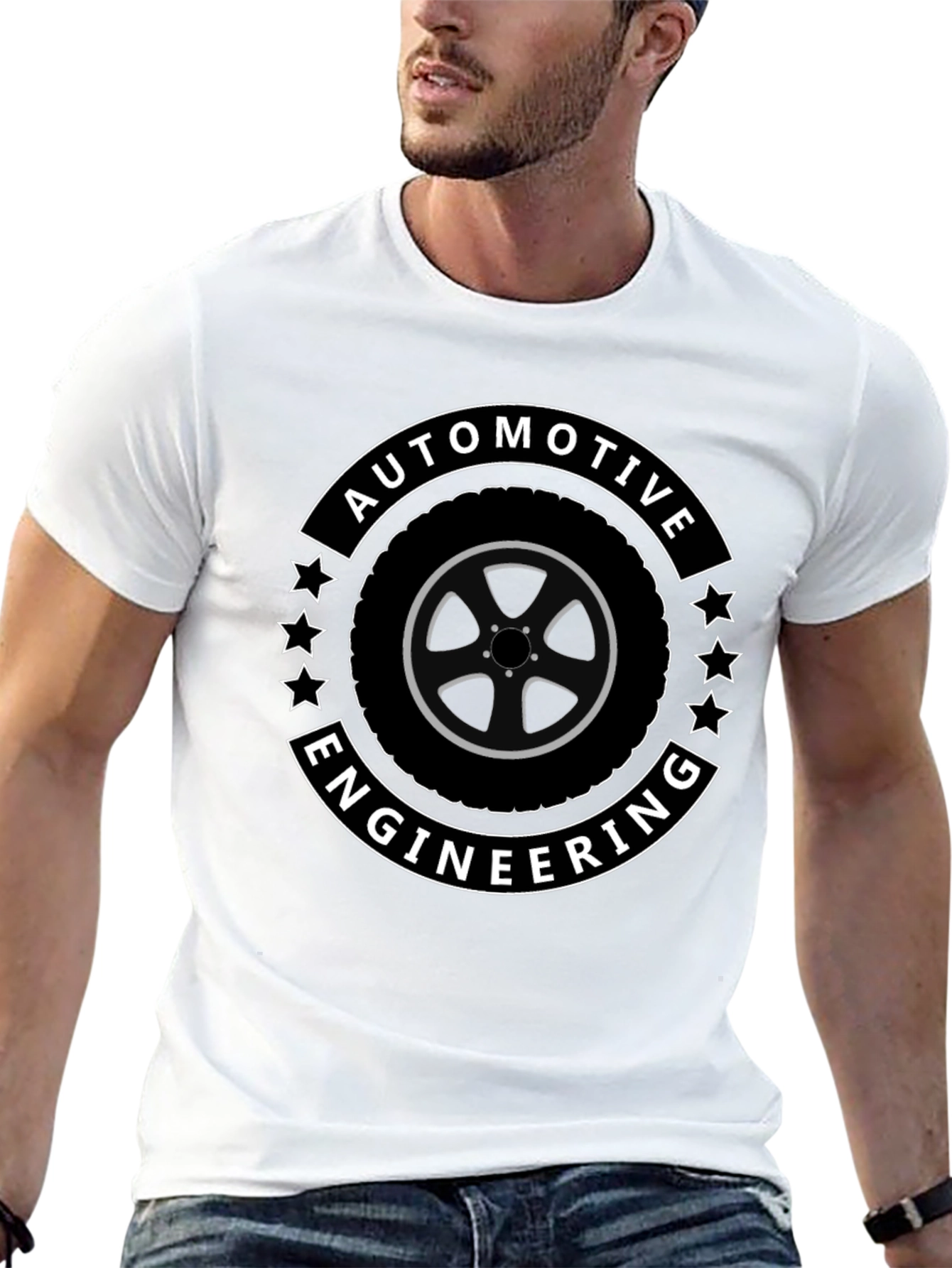 Automotive Engineering Black T-Shirt