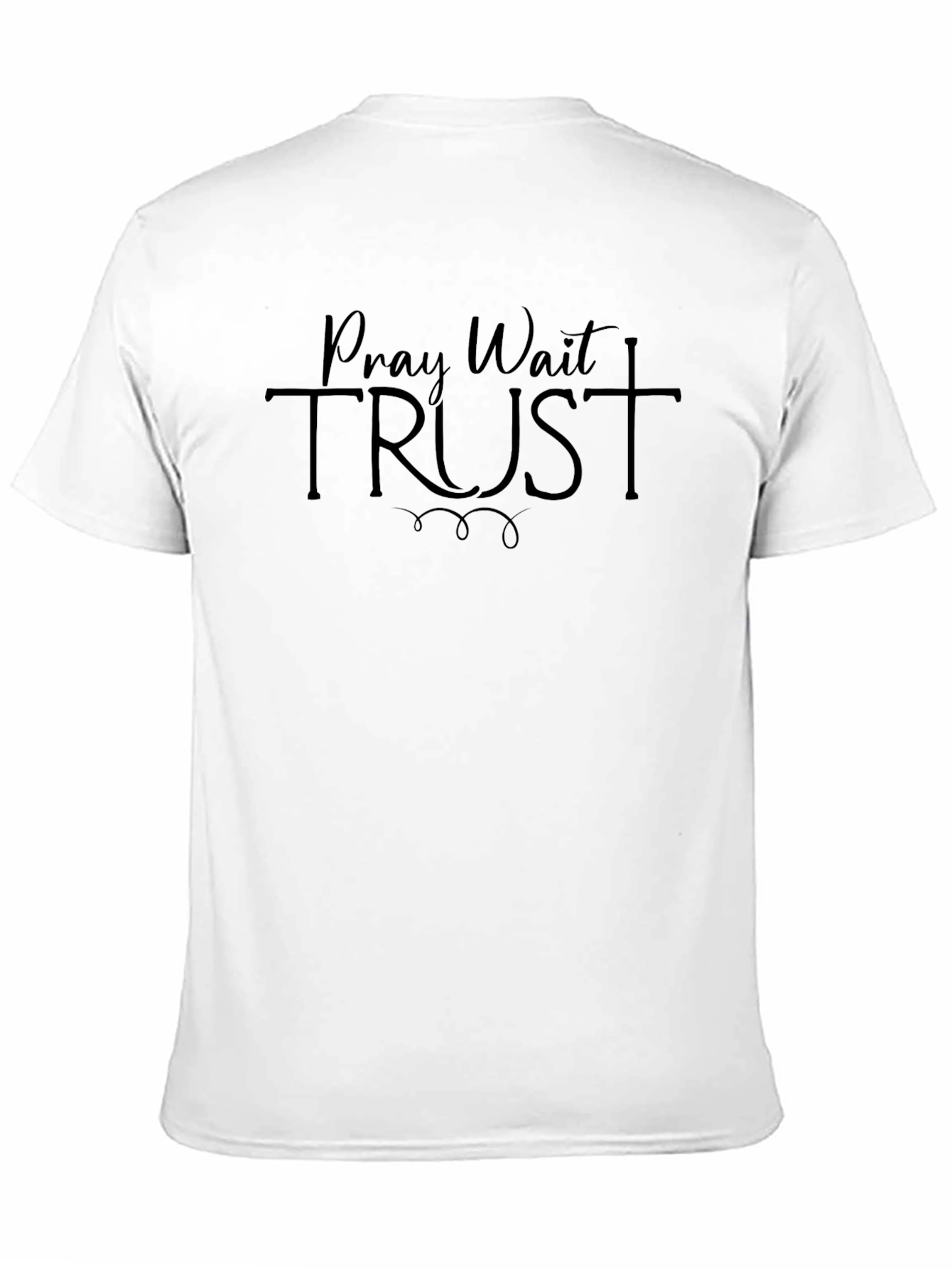 Pray Wait Trust T-Shirt - Christian Faith Tee