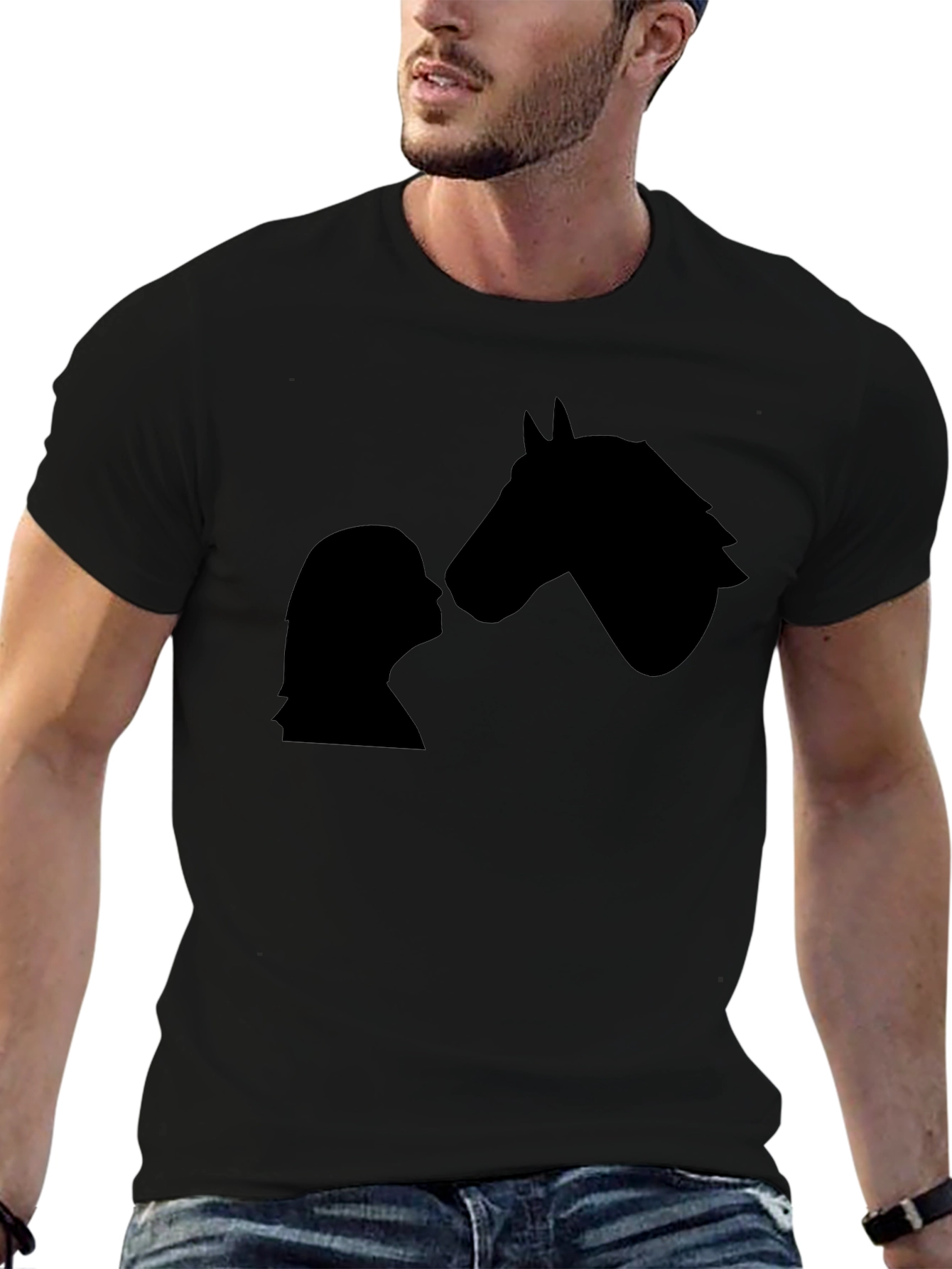Equestrian Silhouette Tee - Woman & Horse