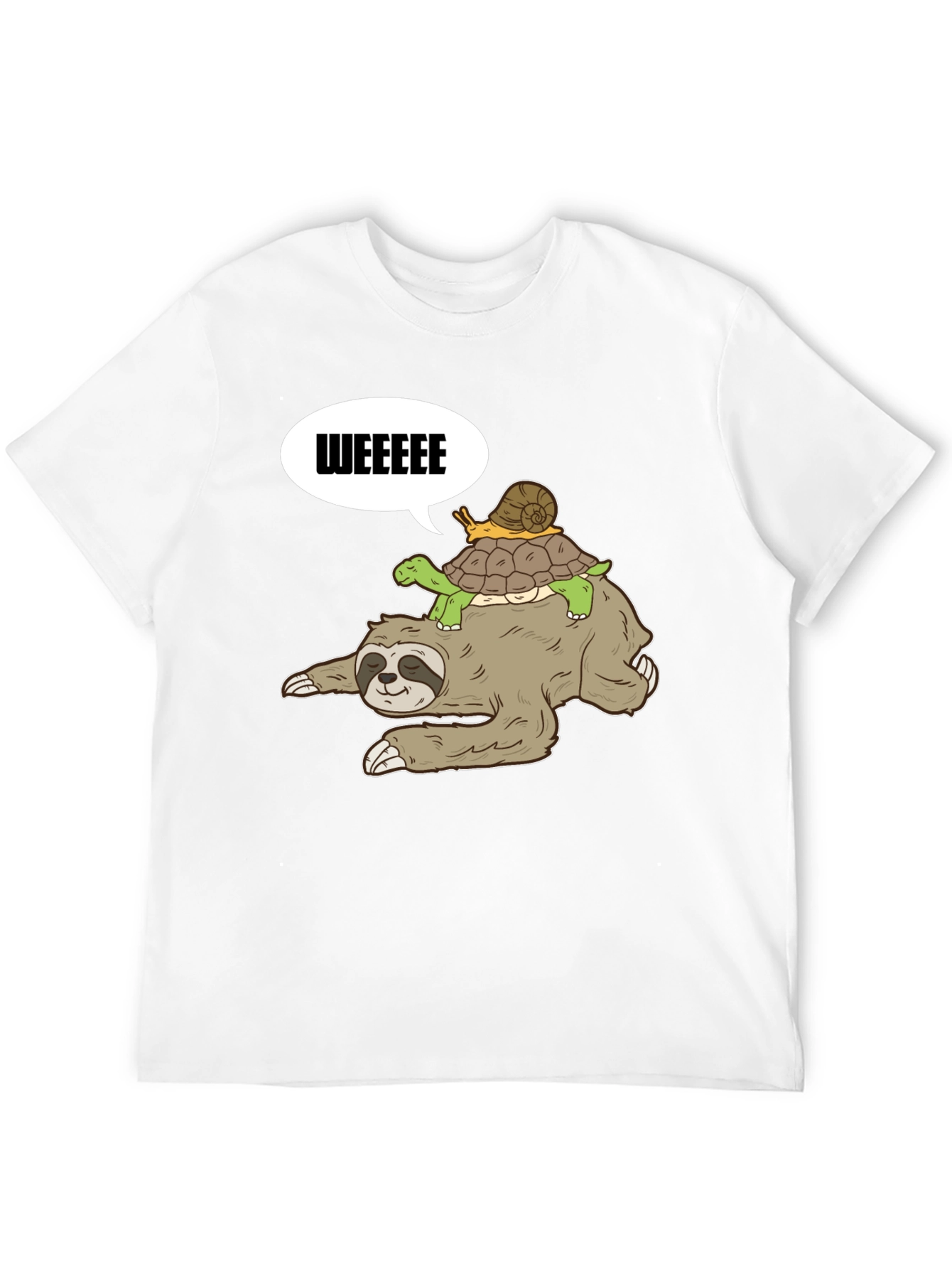 Sloth Turtle and Snail T-Shirt