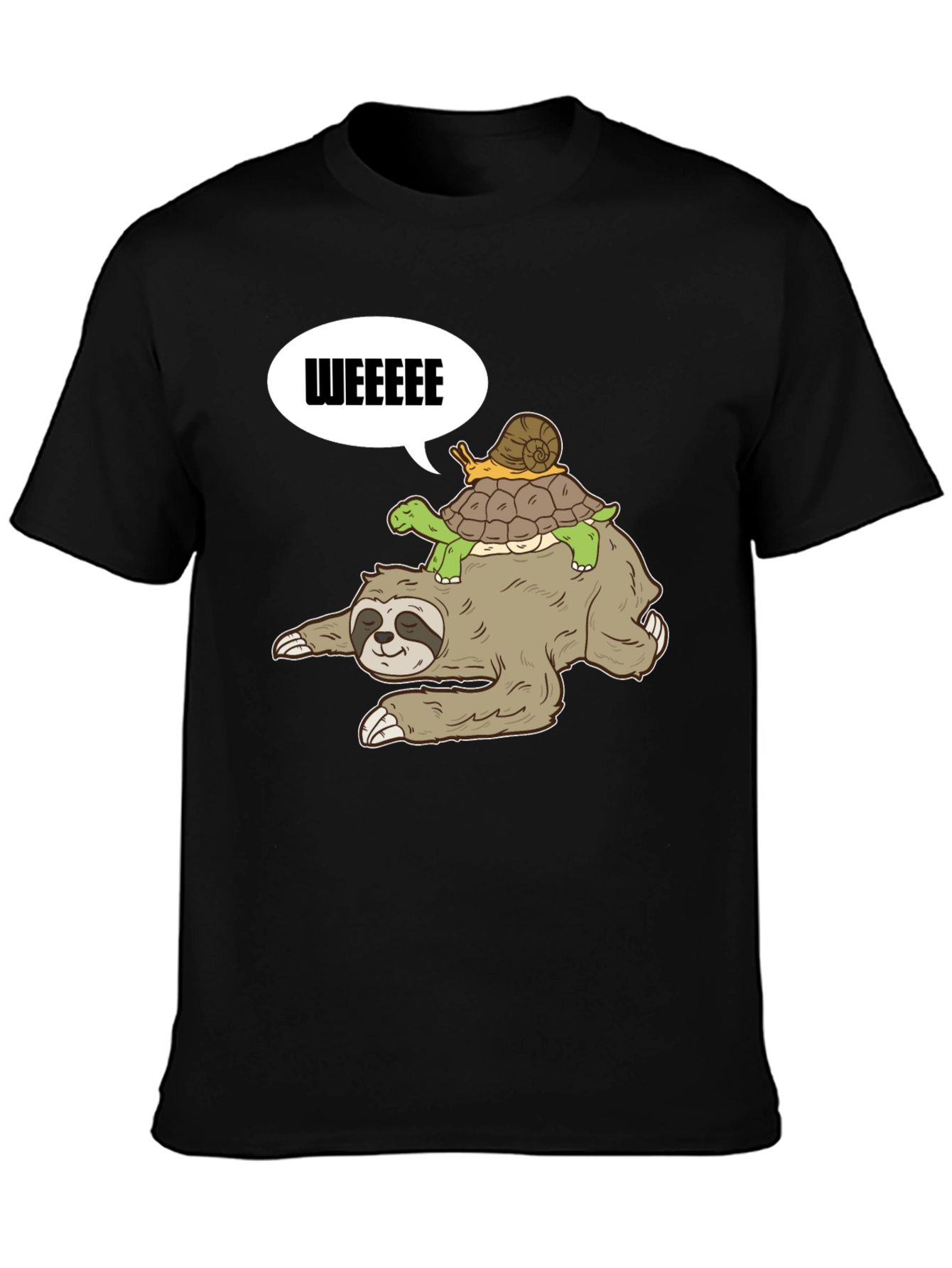 Sloth Turtle and Snail T-Shirt