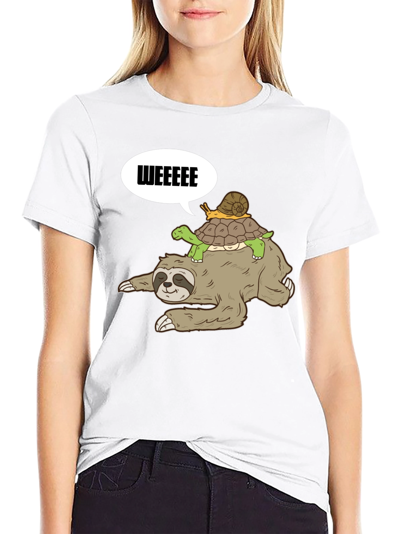 Sloth Turtle and Snail T-Shirt